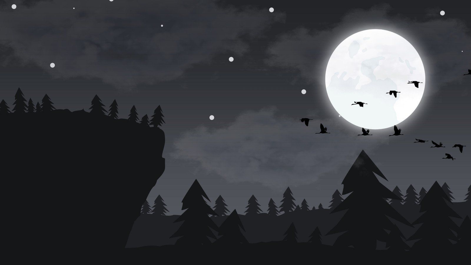 1600x900 Free customizable dark desktop wallpaper templates