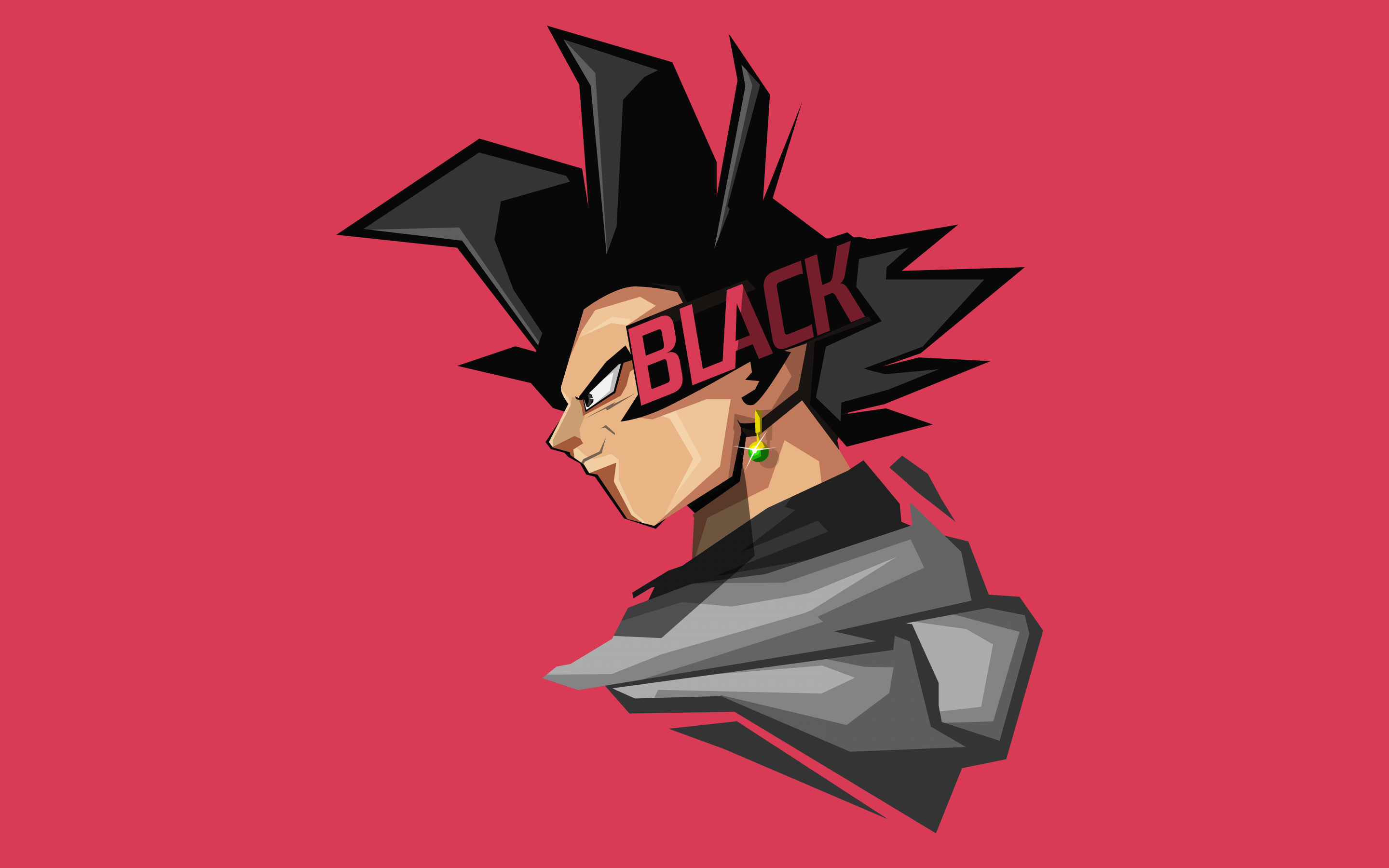 2880x1800 Wallpaper Goku Black, Minimal art, 4K, 8K, Anime