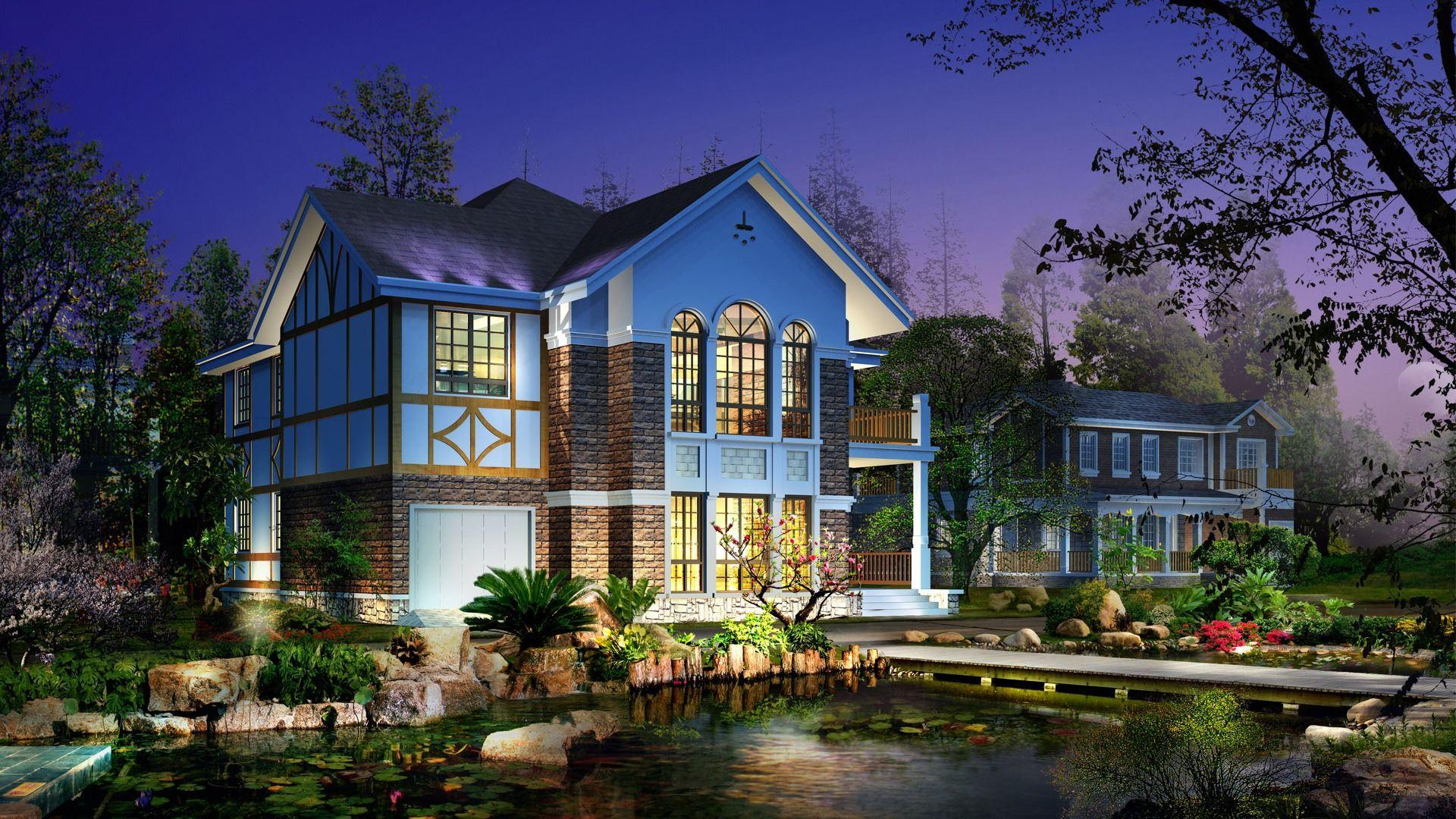 1920x1080 3D House Wallpaper Architecture Other Wallpaper in jpg format