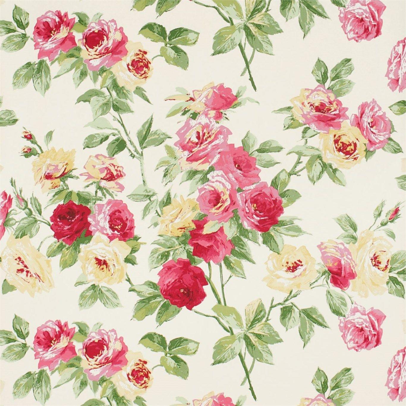 1366x1366 Eglantine Vintage Wallpaper by Sanderson by the Style Library