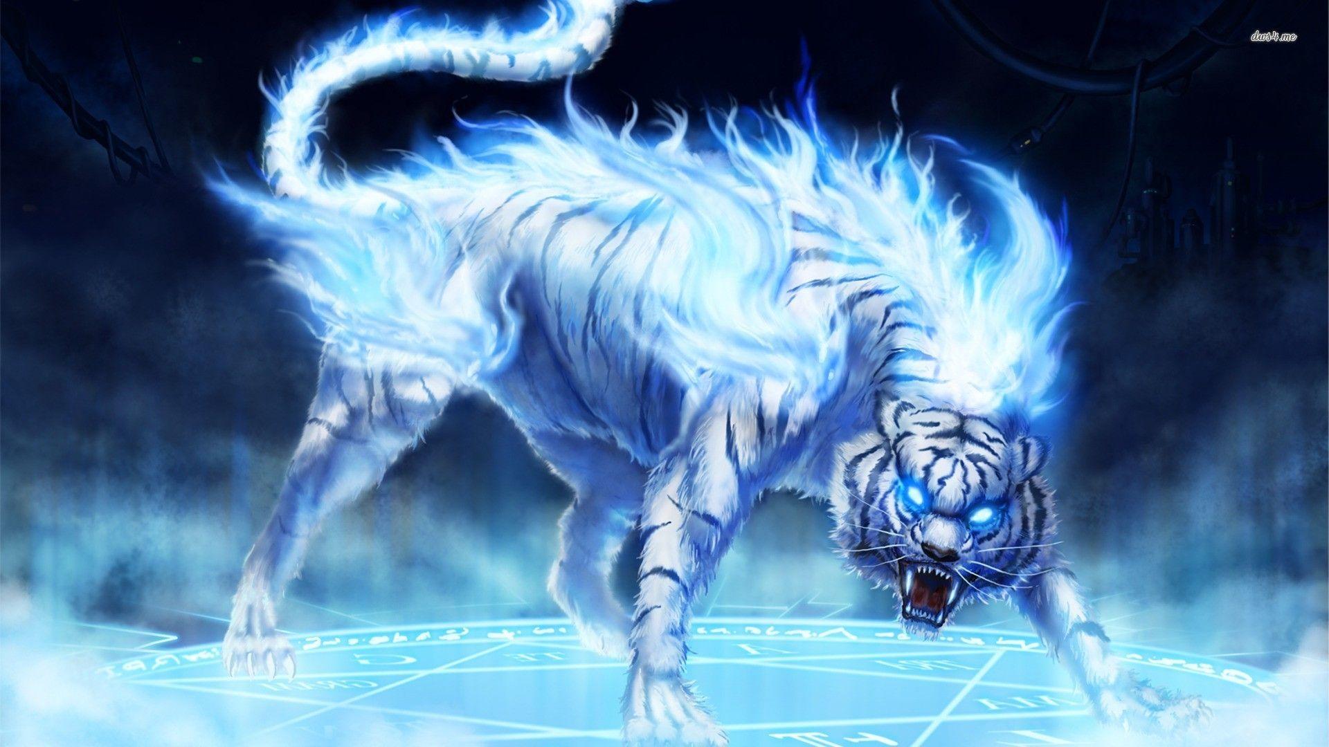 Blue Tiger Wallpapers - Top Free Blue Tiger Backgrounds - WallpaperAccess