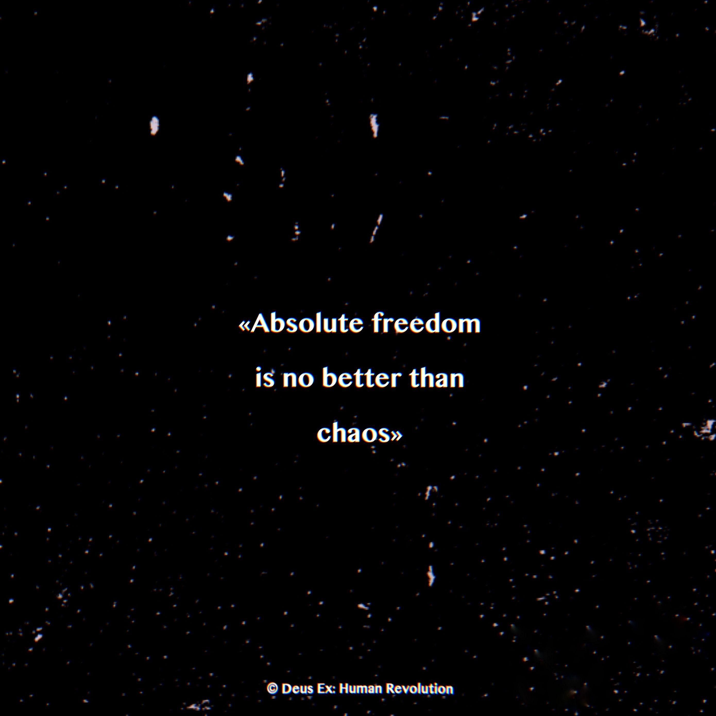 2780x2780 Download wallpaper 2780x2780 quotation, freedom, chaos