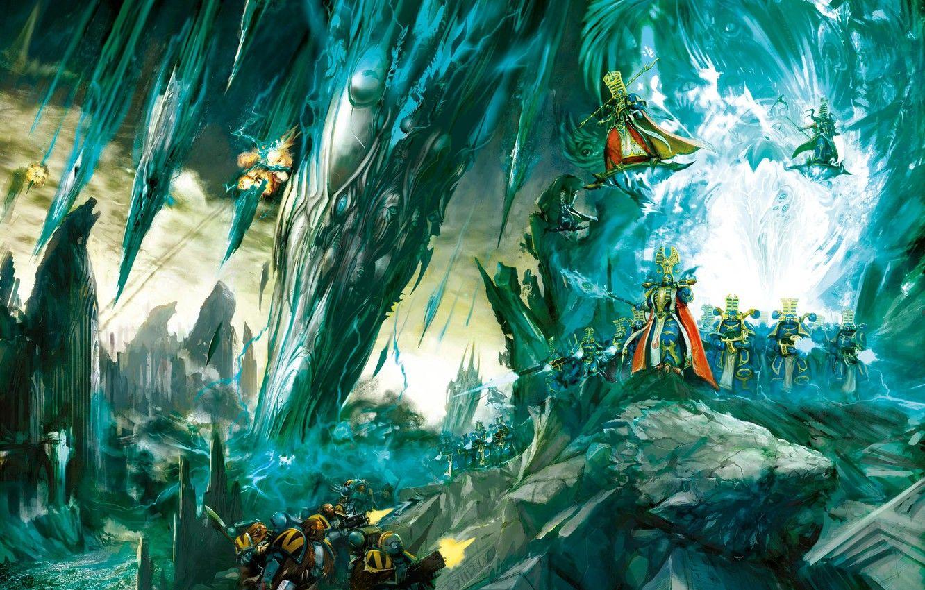 1332x850 Photo Wallpaper Demon, Chaos, Space Marines, Warhammer