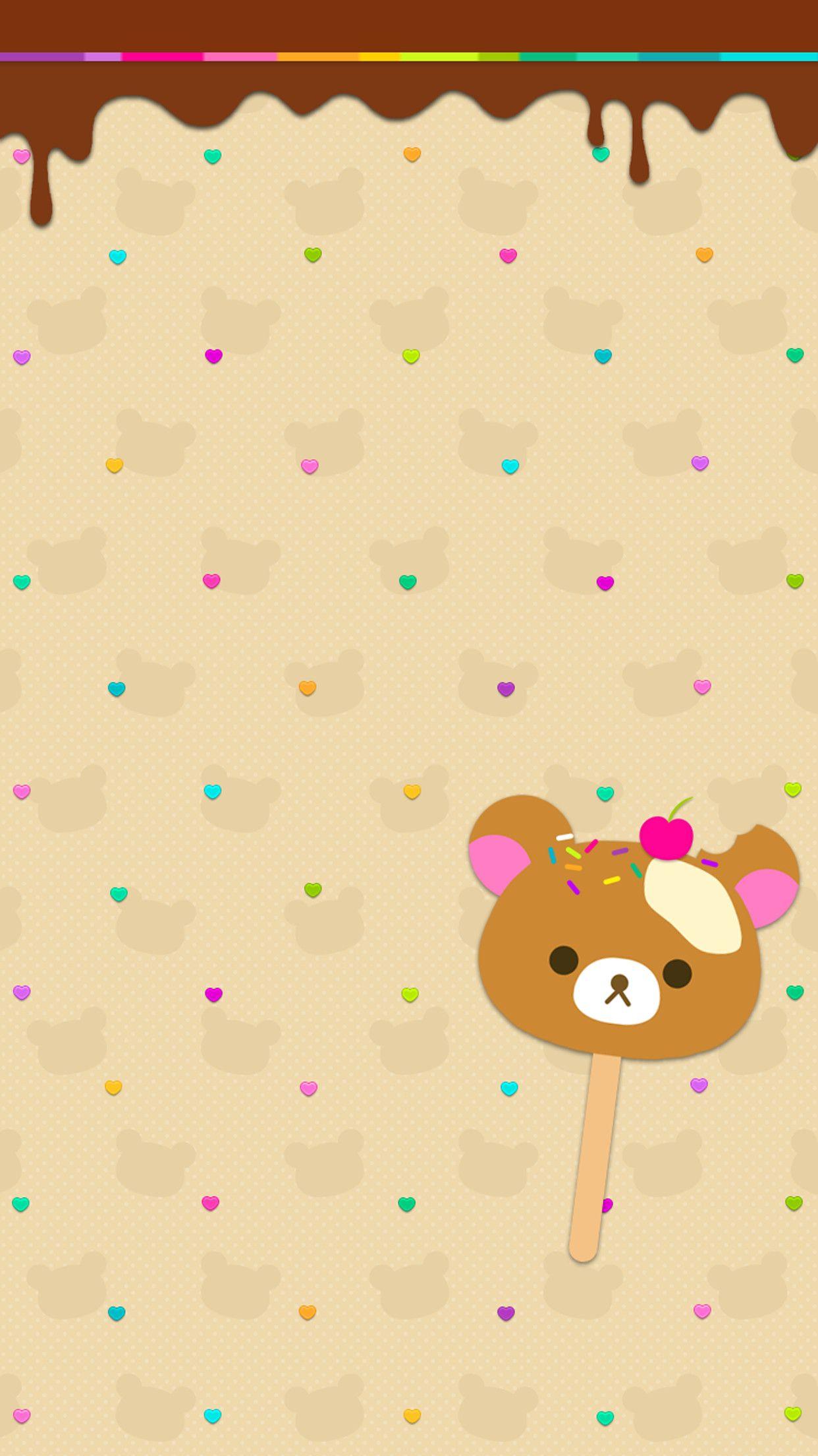 1242x2208 Rilakkuma iPhone Wallpaper