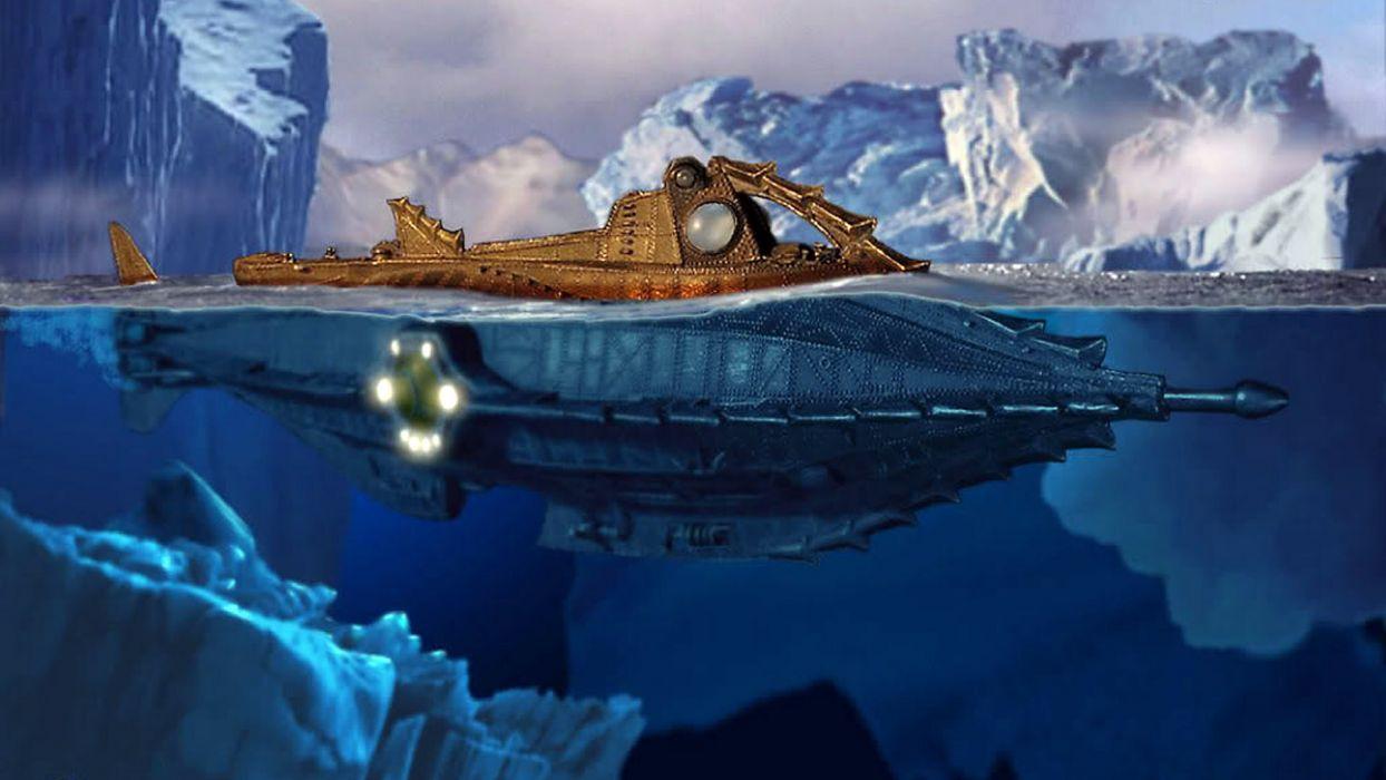 1244x700 LEAGUES UNDER THE SEA Fantasy Sci Fi Adventure Action Classic