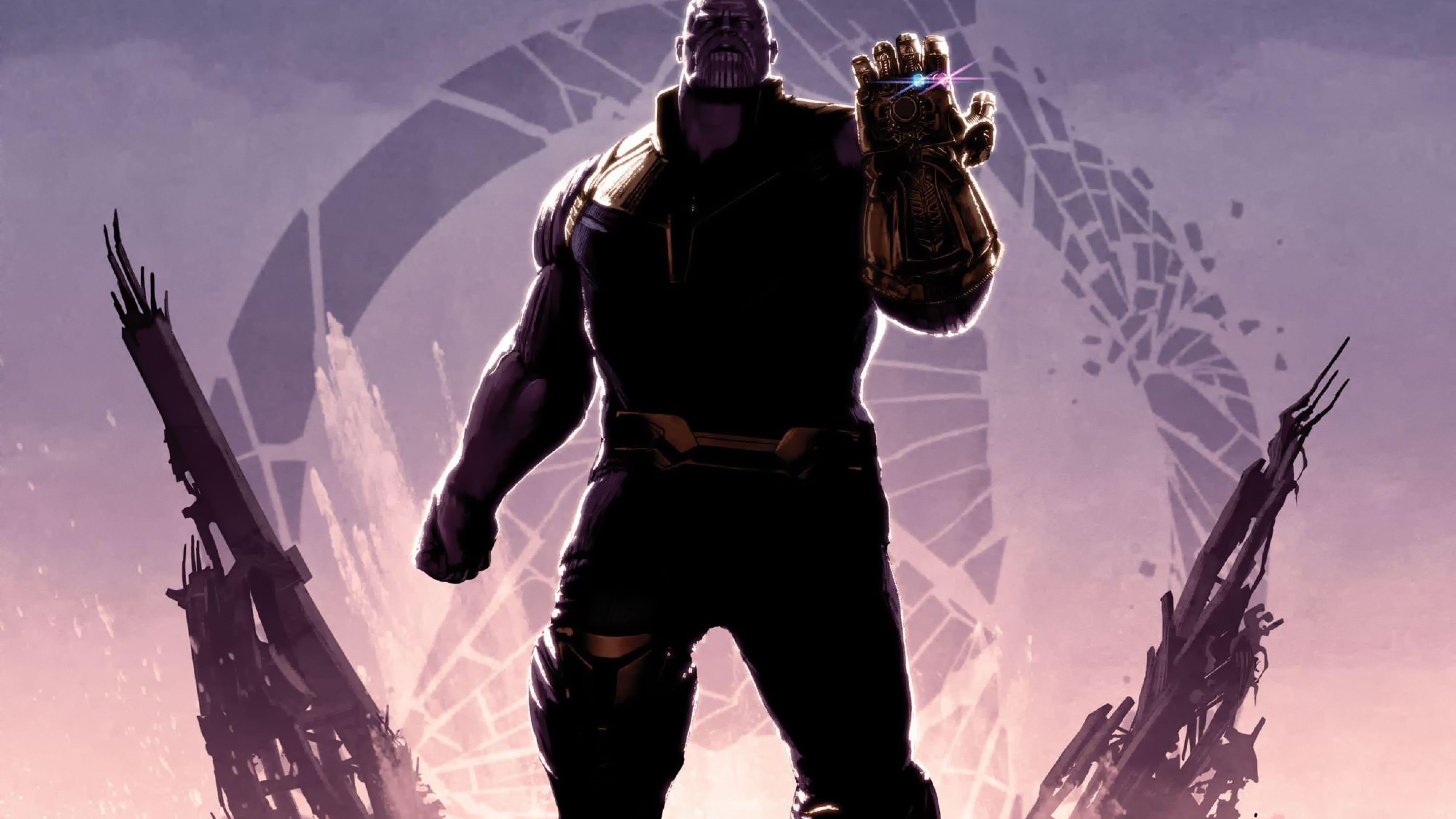 7679x4320 Download Thanos Avengers Infinity War Poster 7680x4320 Resolution