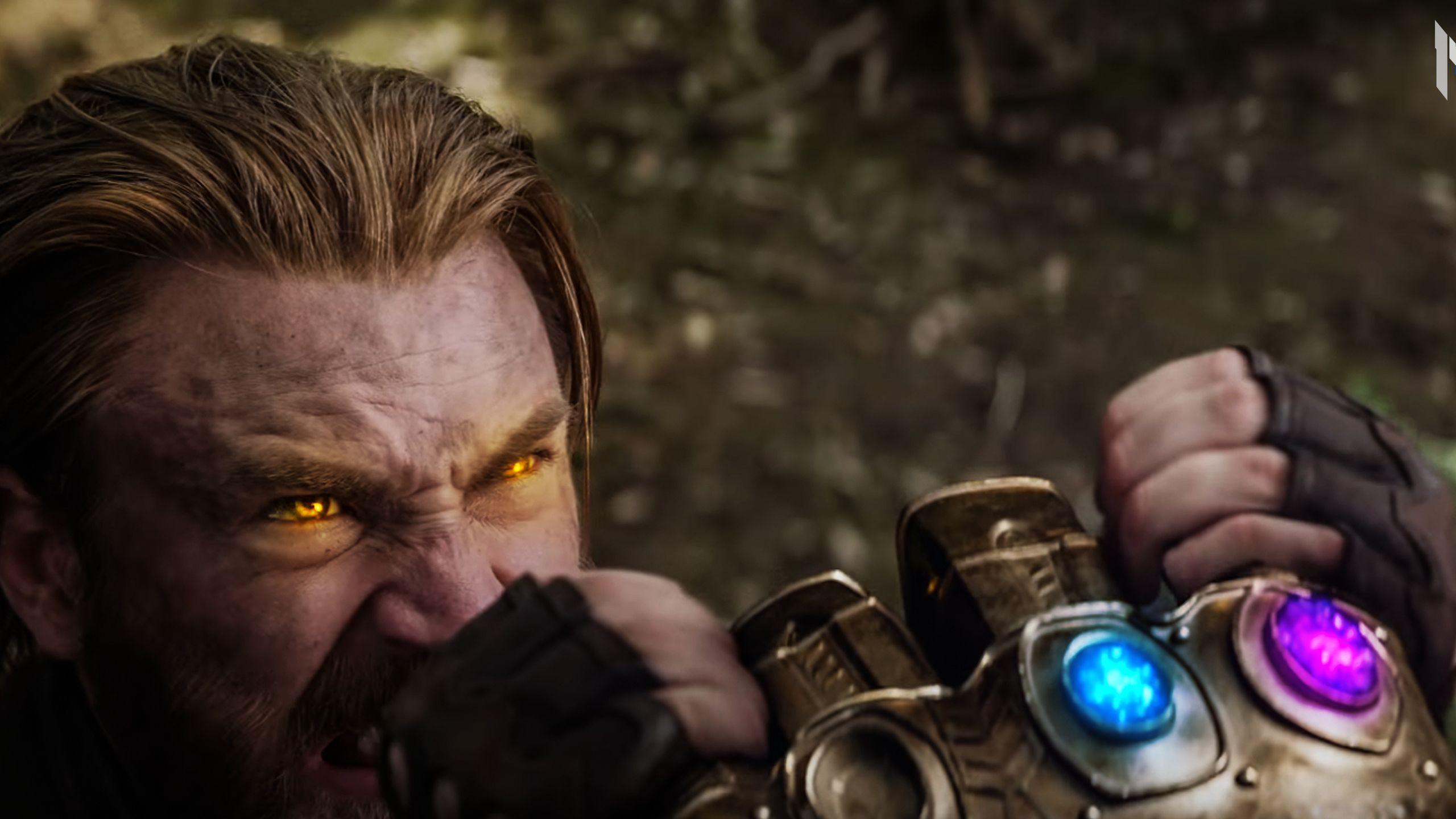 2560x1440 Captain America Vs Thanos In Avengers Infinity War 2018