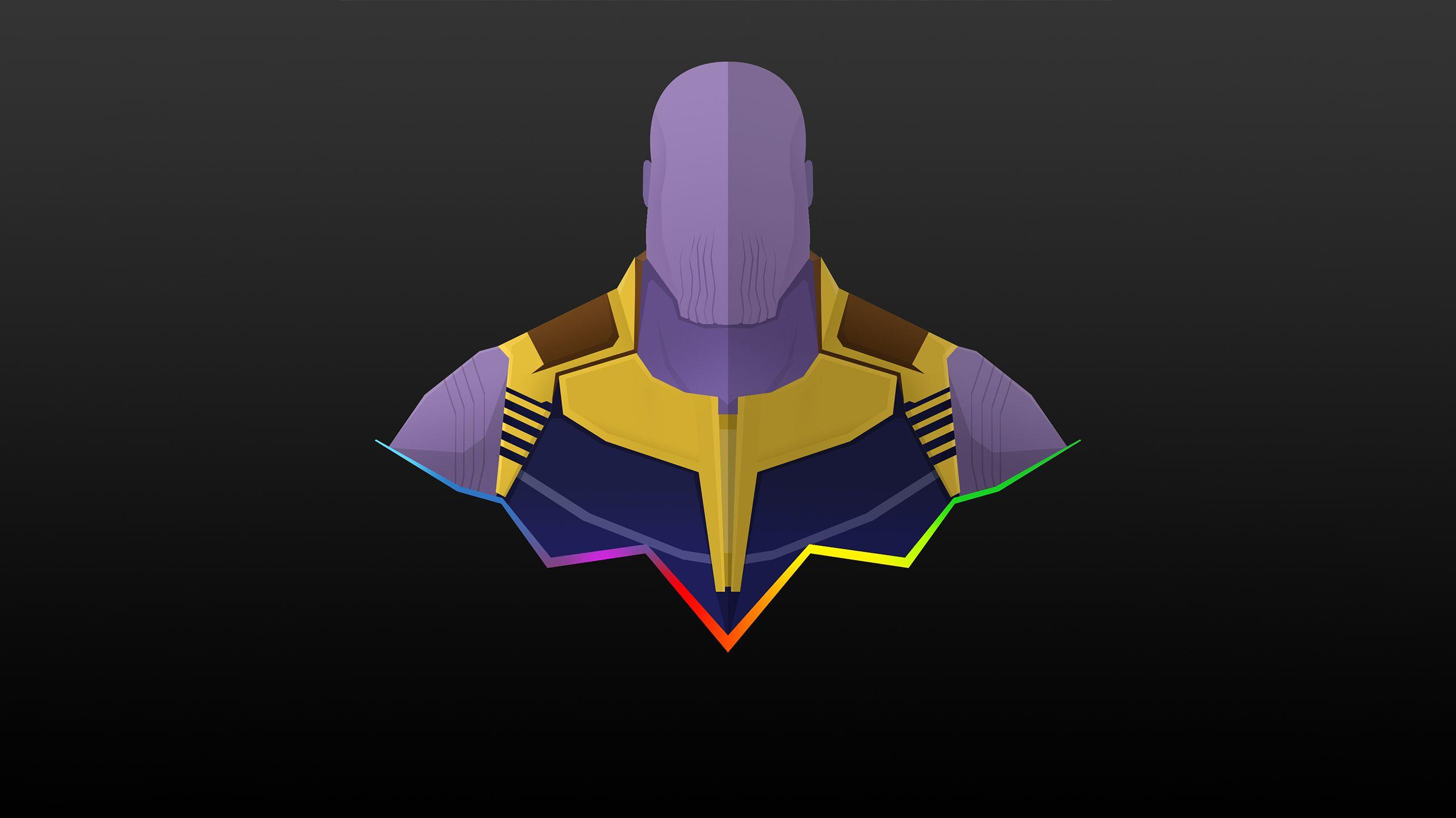 2560x1440 Thanos Split Duality Infinity War Artwork 1440P