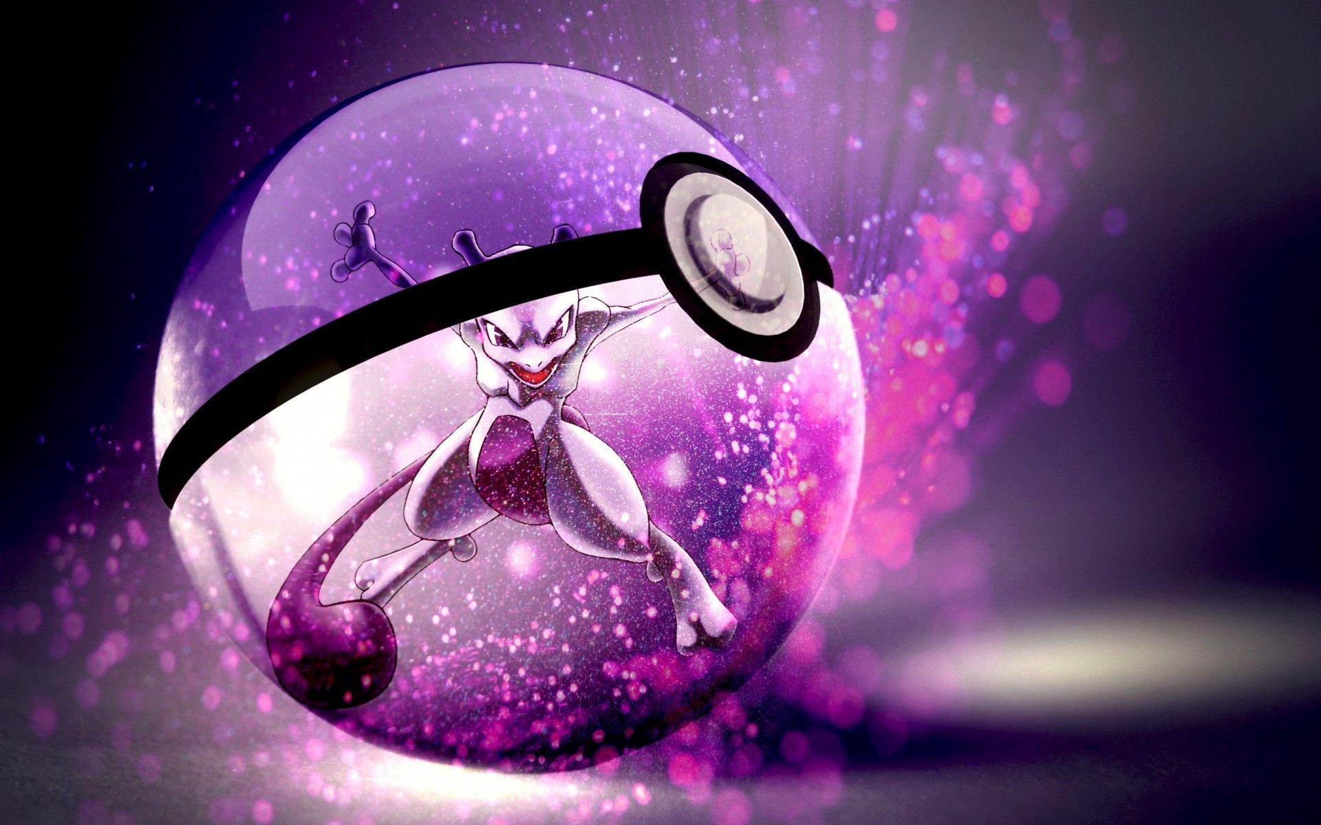 1920x1200 pokemon, Mewtwo, Anime, Pokeball Wallpaper HD / Desktop