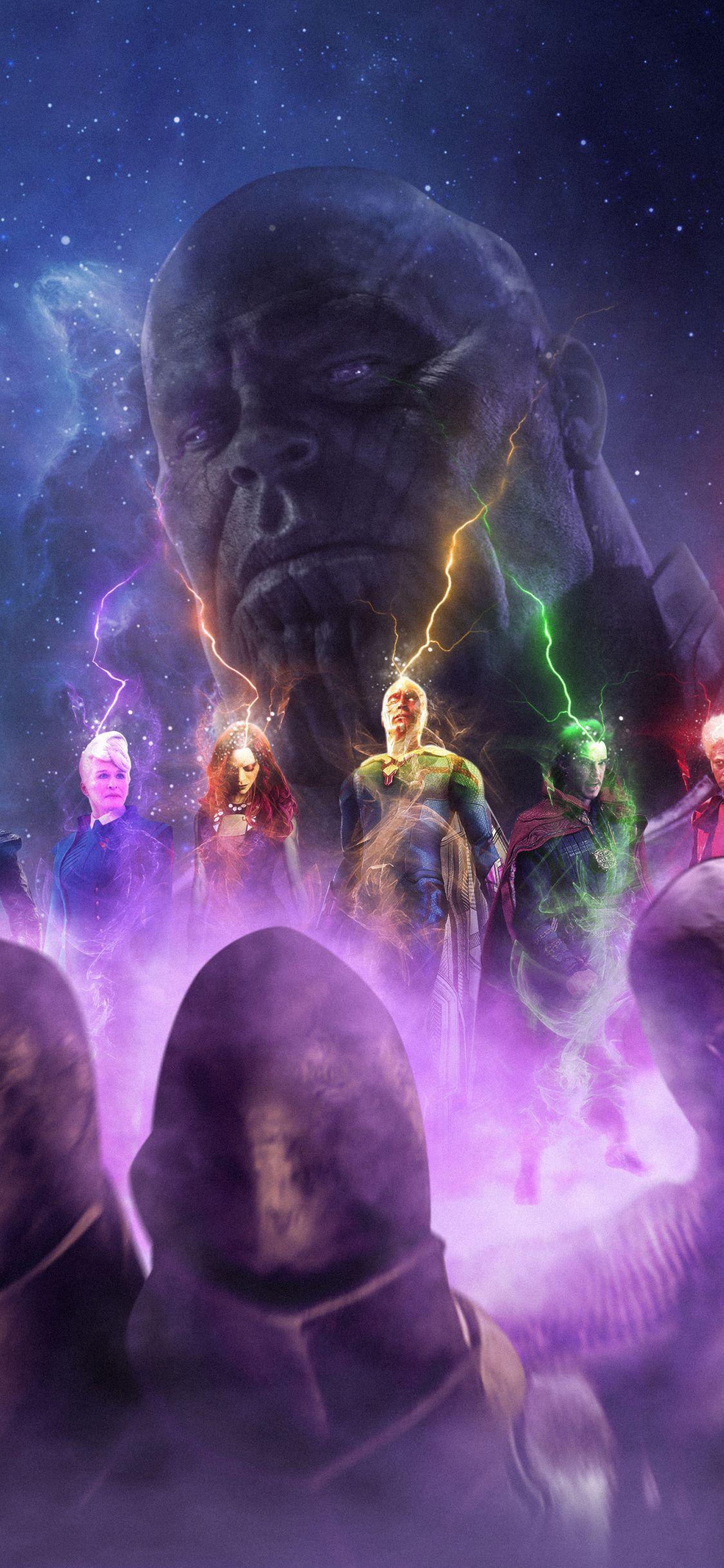 1125x2436 Download 1125x2436 wallpaper thanos, avengers: infinity war, fan