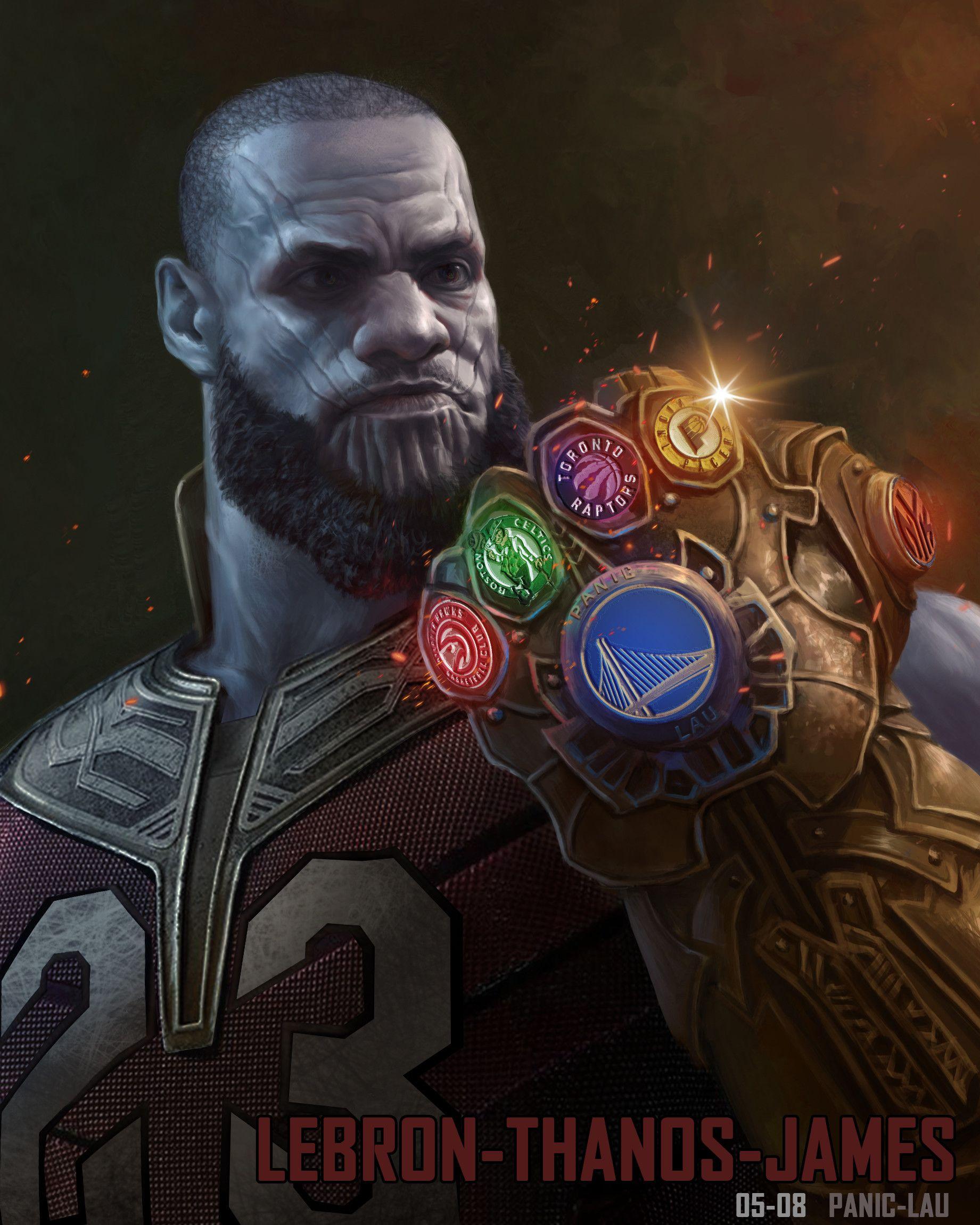 1841x2301 Lebron James as Thanos Fan Art by Panic Lau Wallpaper and Free