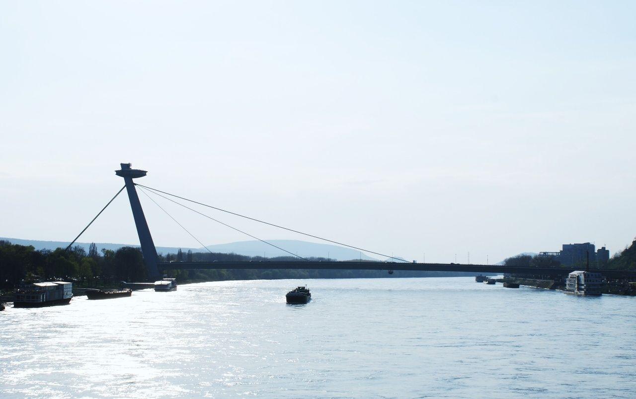 1280x804 Bratislava Bridge wallpaper. Bratislava Bridge stock
