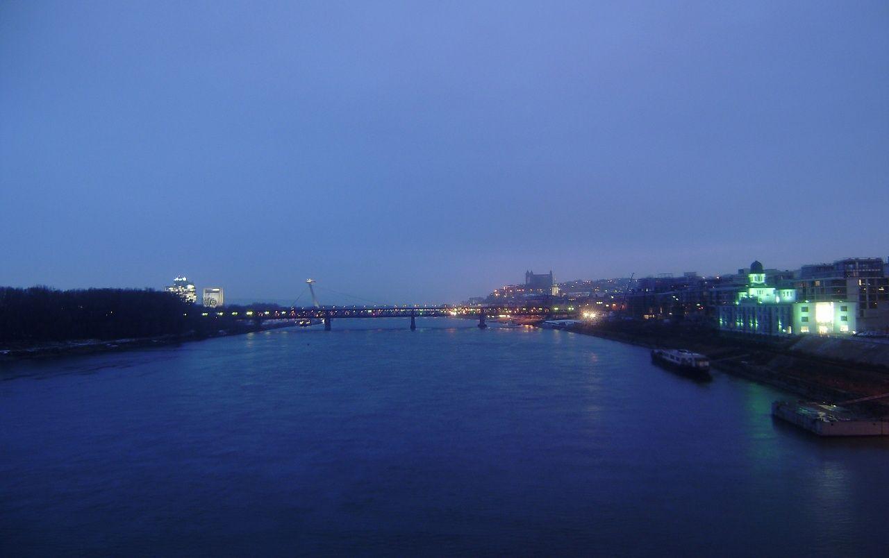 1280x804 Bratislava from Apollo Bridge wallpaper. Bratislava from Apollo