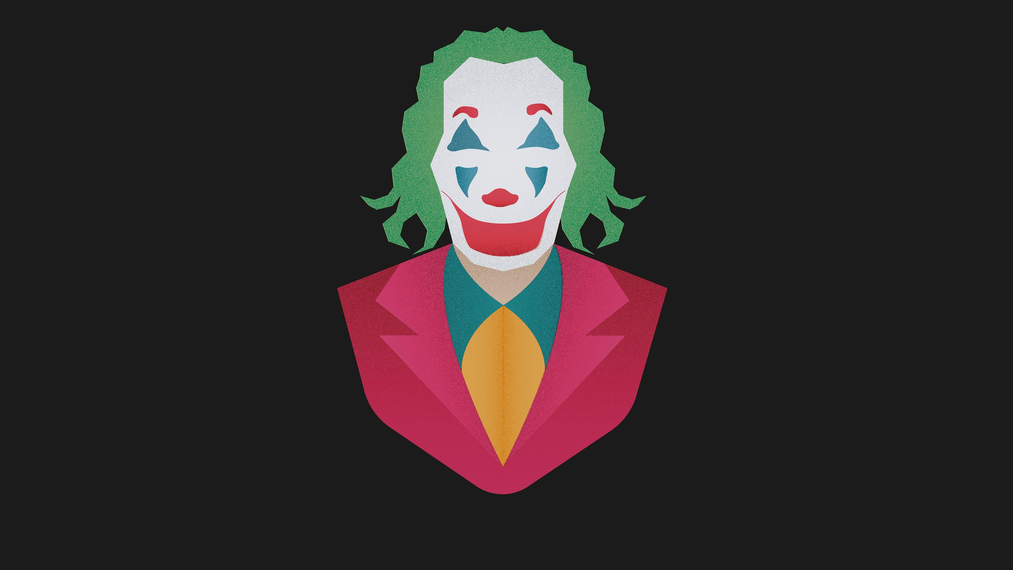 3840x2160 Joker 2019 Minimalist Wallpaper