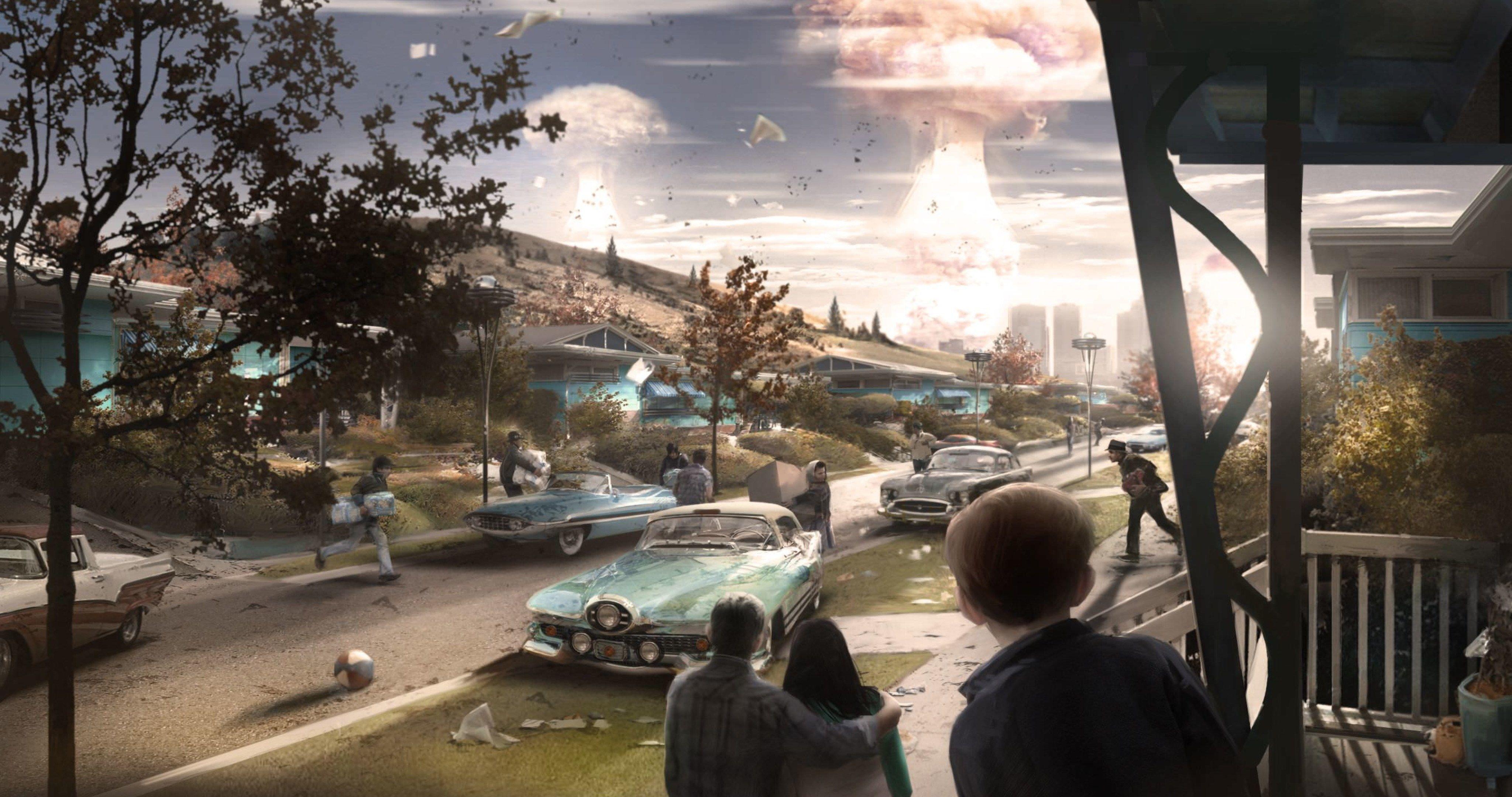 Nuke Fallout 4 Wallpapers Top Free Nuke Fallout 4 Backgrounds Wallpaperaccess
