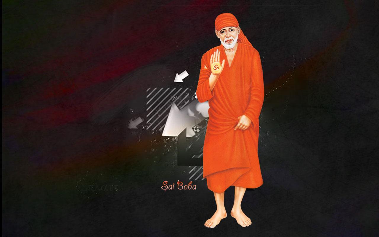 1280x800 Sai Baba HD Big Size Wallpaper Download