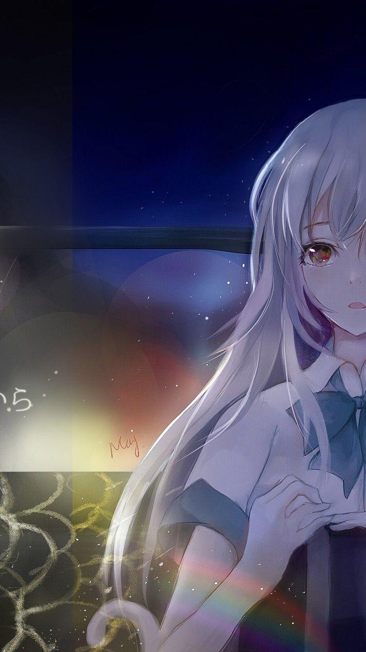 750x1334 Download 750x1334 Irozuku Sekai No Ashita Kara, Tsukishiro Hitomi