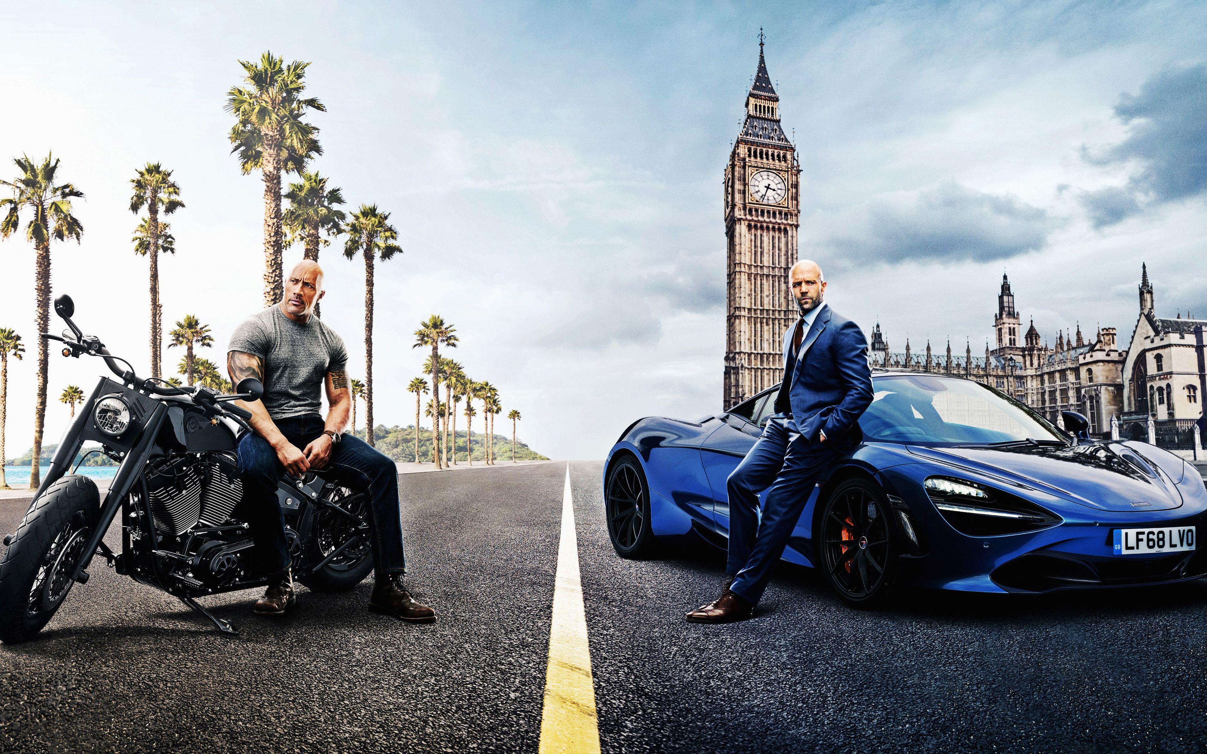 3840x2400 Download wallpaper Fast and Furious, Hobbs and Shaw, 4k