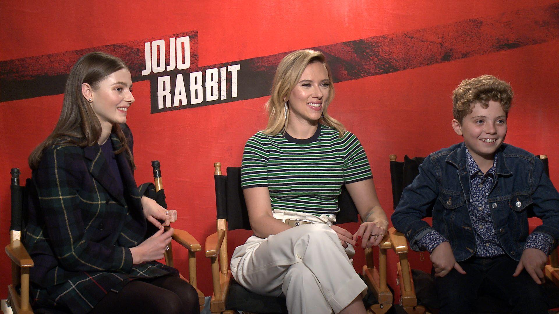 1920x1080 Jojo Rabbit: Scarlett Johansson, Thomasin McKenzie and Roman