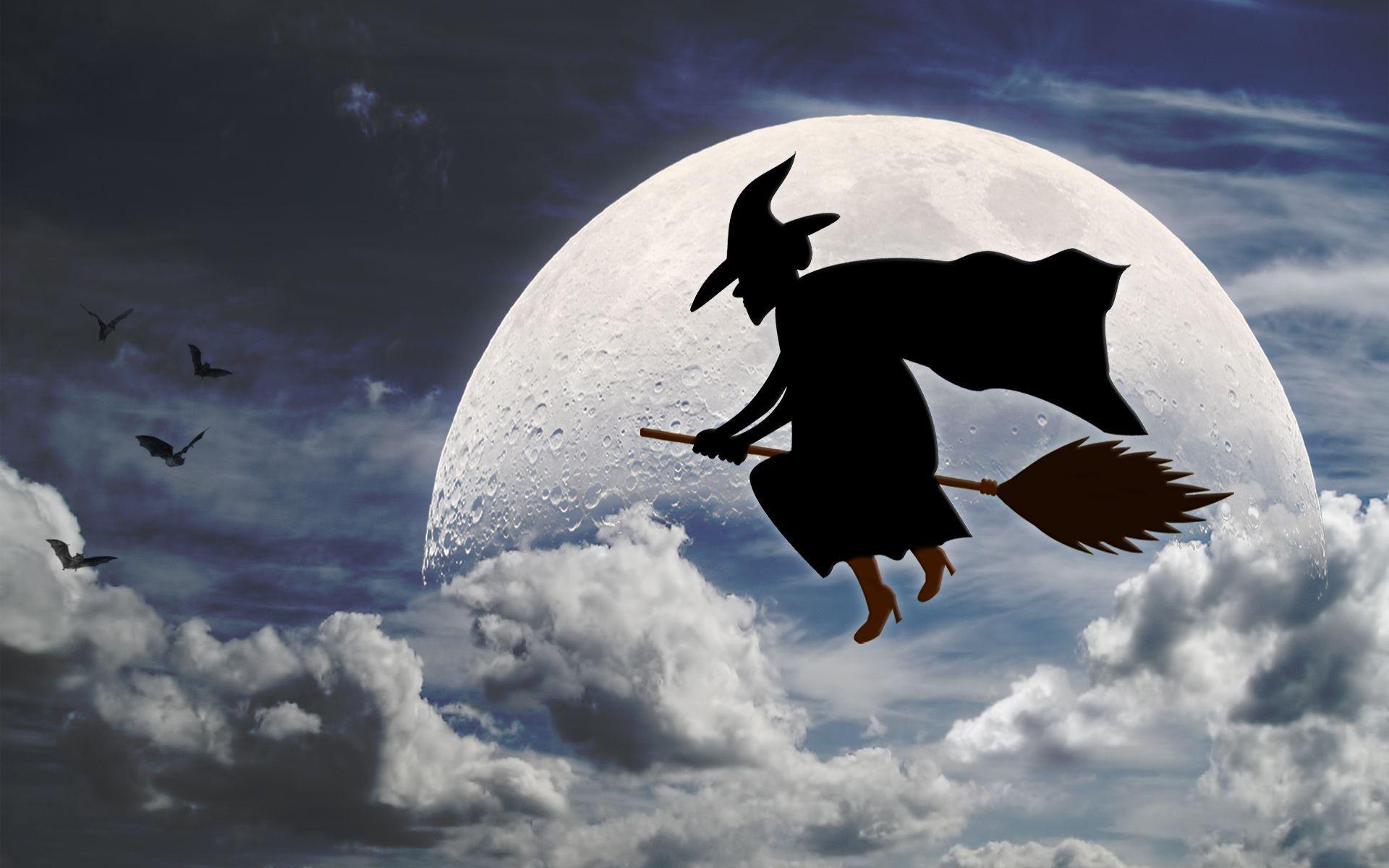 1920x1200 Halloween Witches Wallpaper