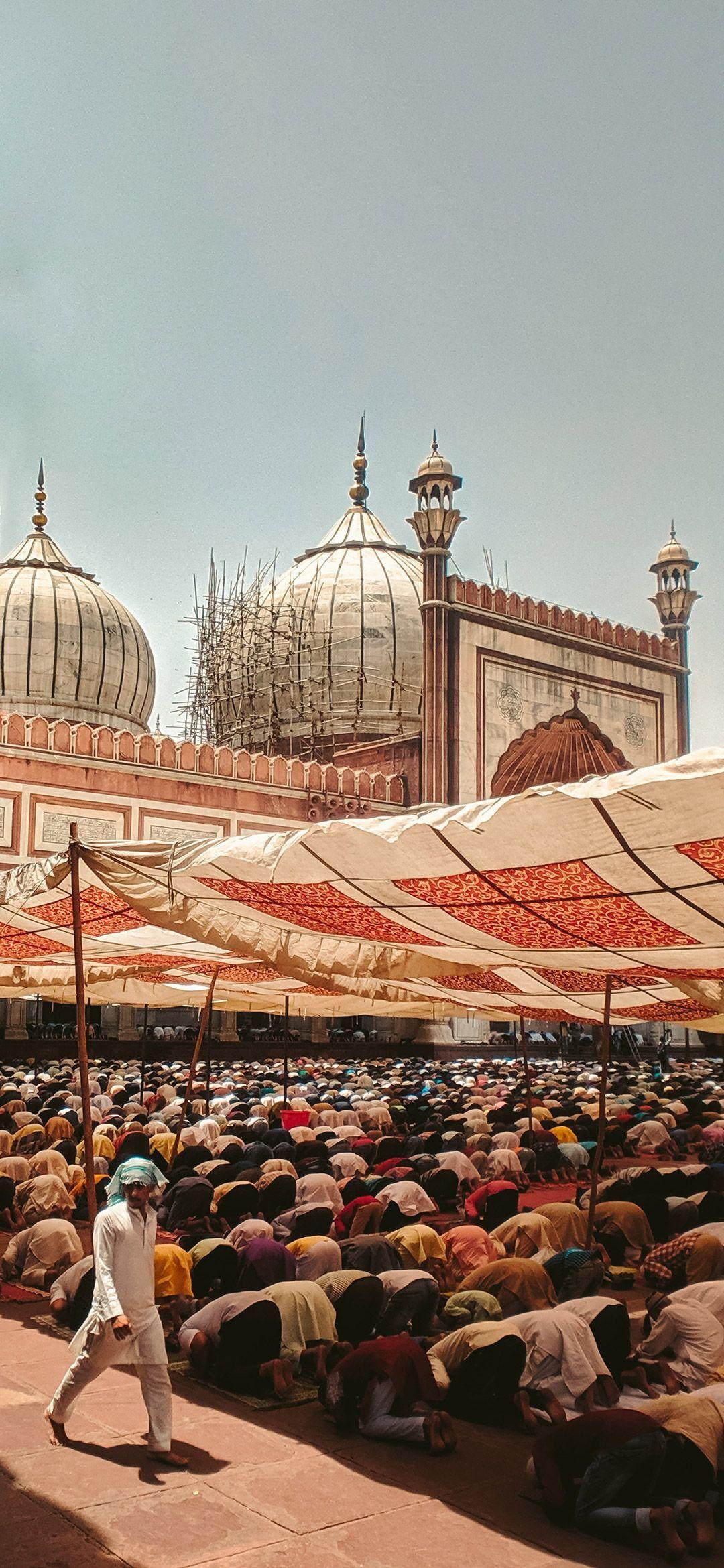 1080x2340 APPLY WALLPAPER Location: Jama Masjid, New Delhi, India Photo