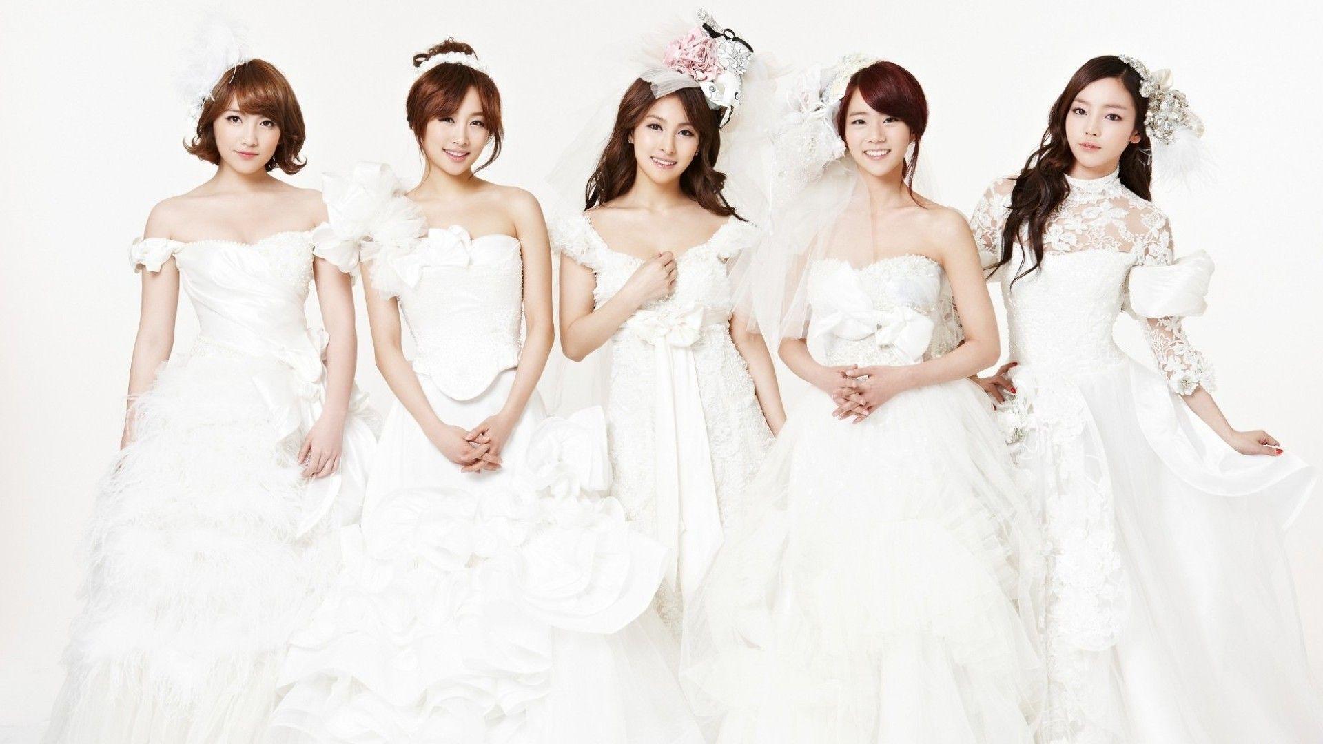 1920x1080 #Asian, #Kara, #K Pop, #wedding Dress, #women, #Korean