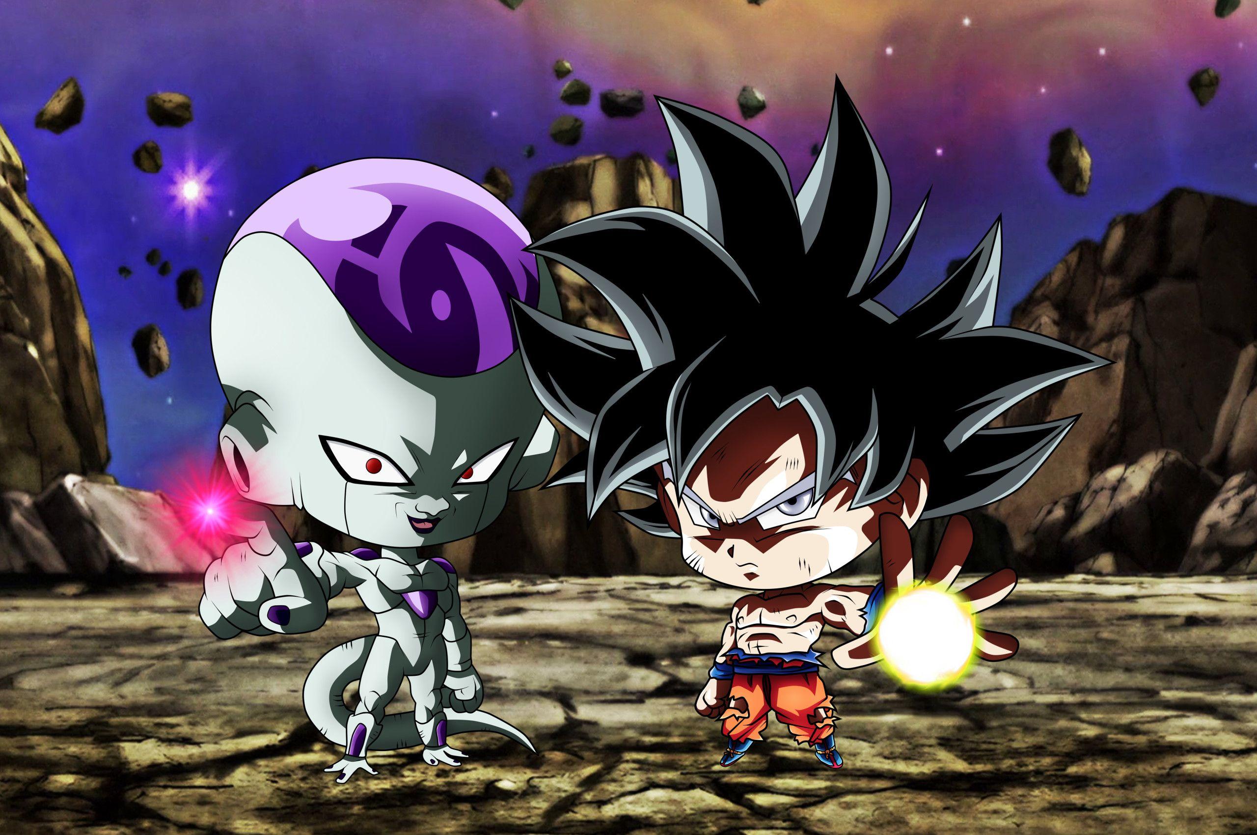 2560x1700 Chibi Frieza Goku Ultra Instinct Dragon Ball Chromebook Pixel HD 4k Wallpaper, Image, Background, Photo and Picture