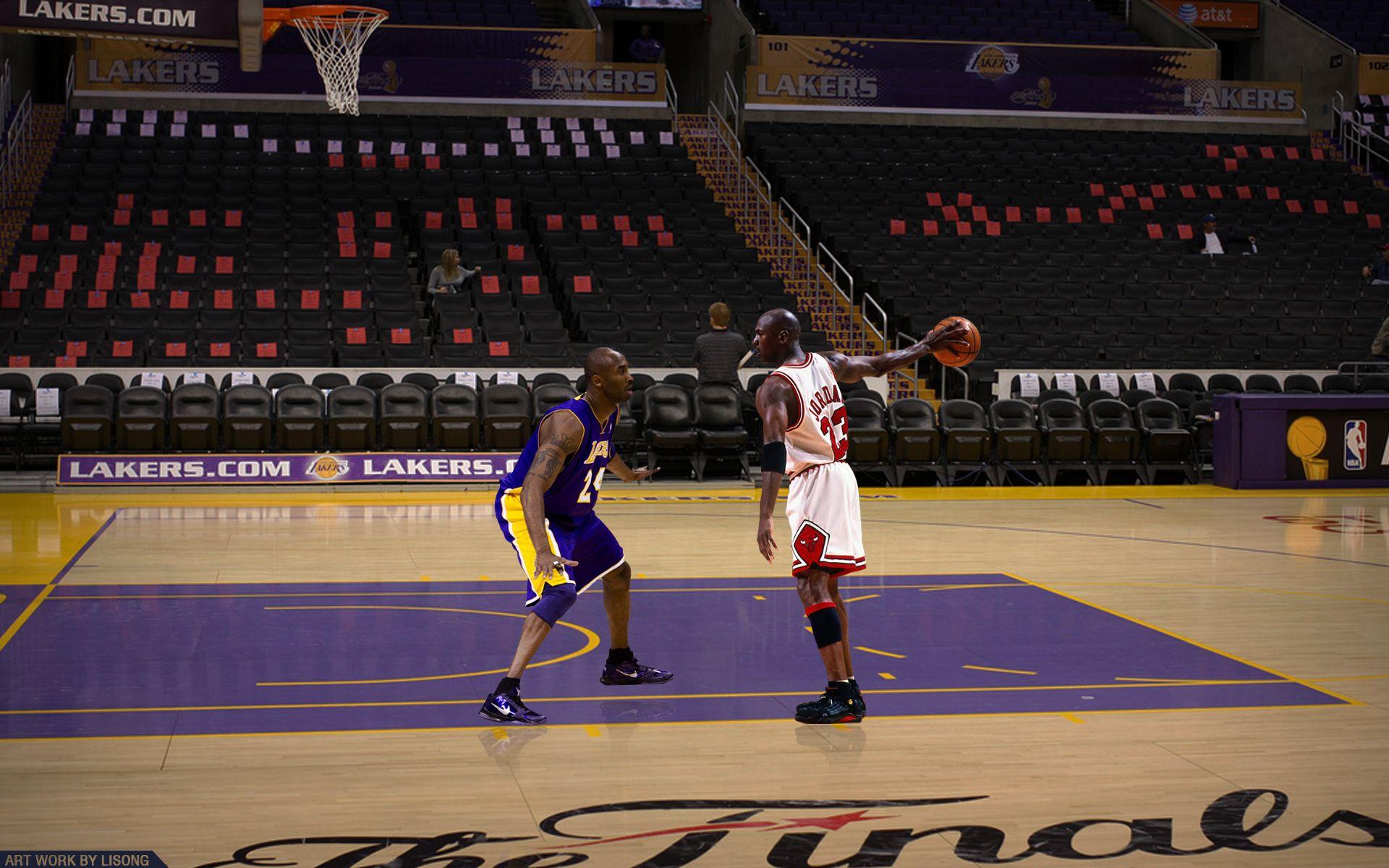 1920x1200 Michael Jordan and Kobe Wallpaper