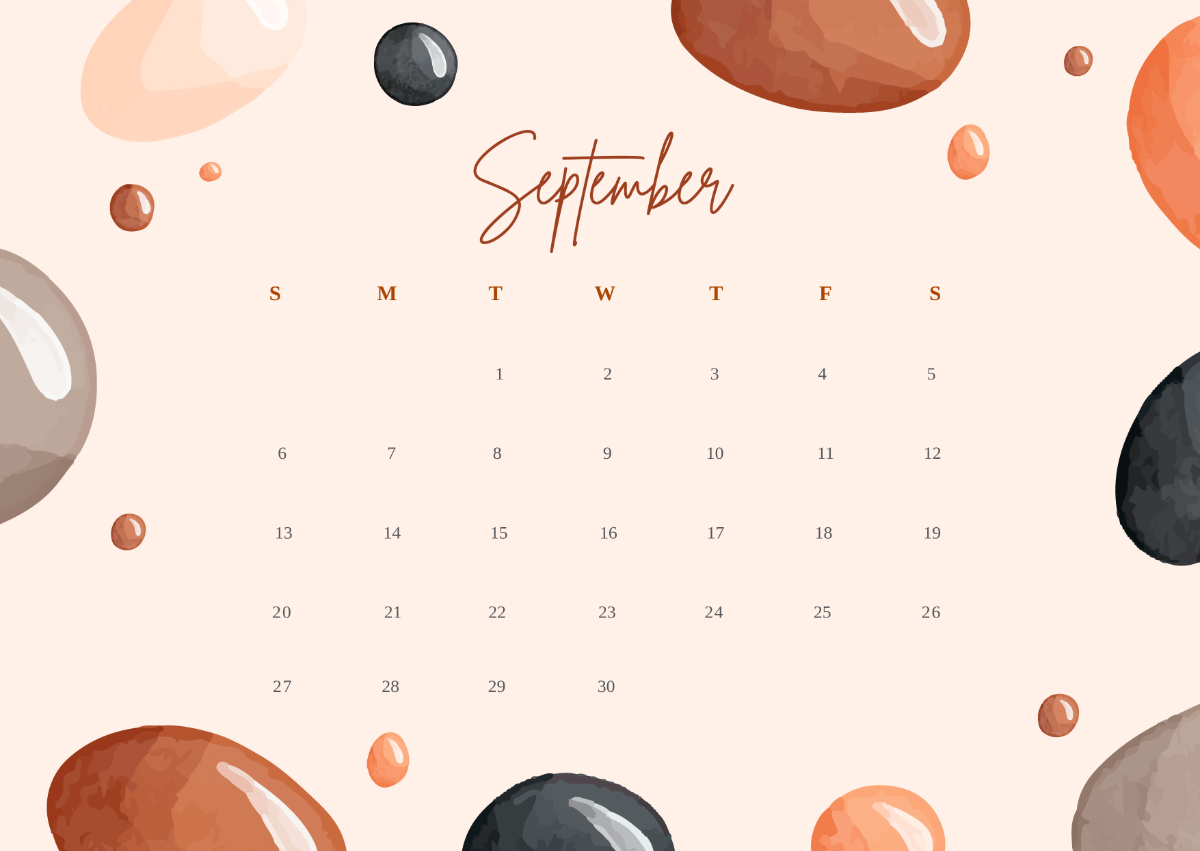 1200x851 Free Boho September 2025 Calendar Template to Edit Online