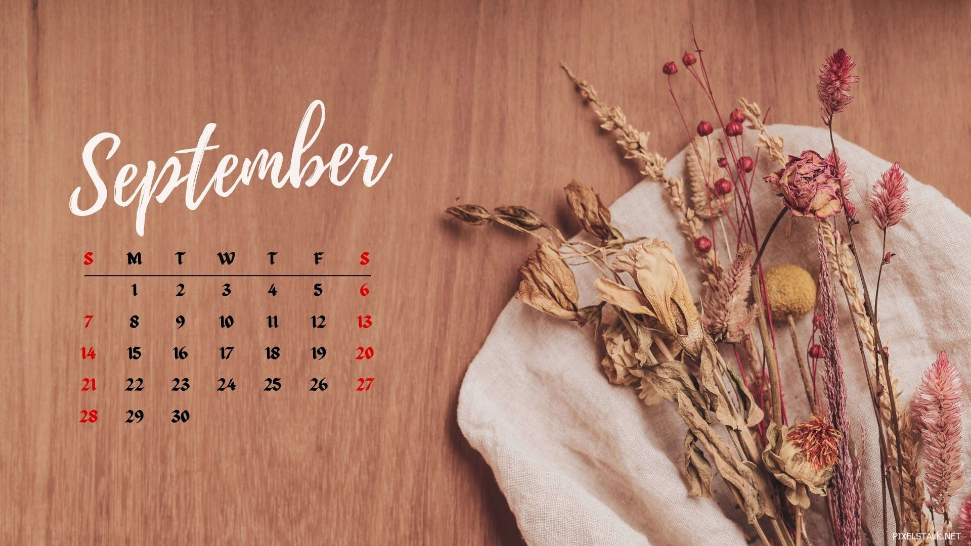 1920x1080 Free September 2025 Calendar Desktop Wallpaper in HD Free Download