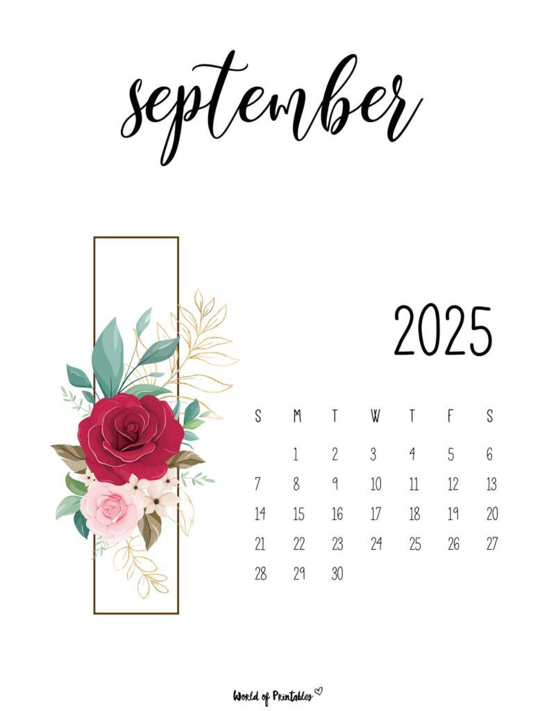 791x1024 Free Printable September 2025 Calendars