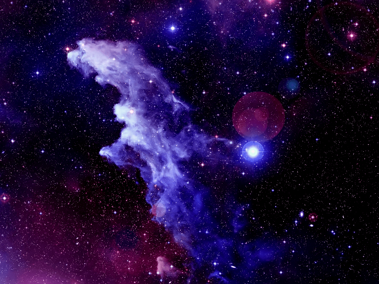 Purple Nebula Background 7195