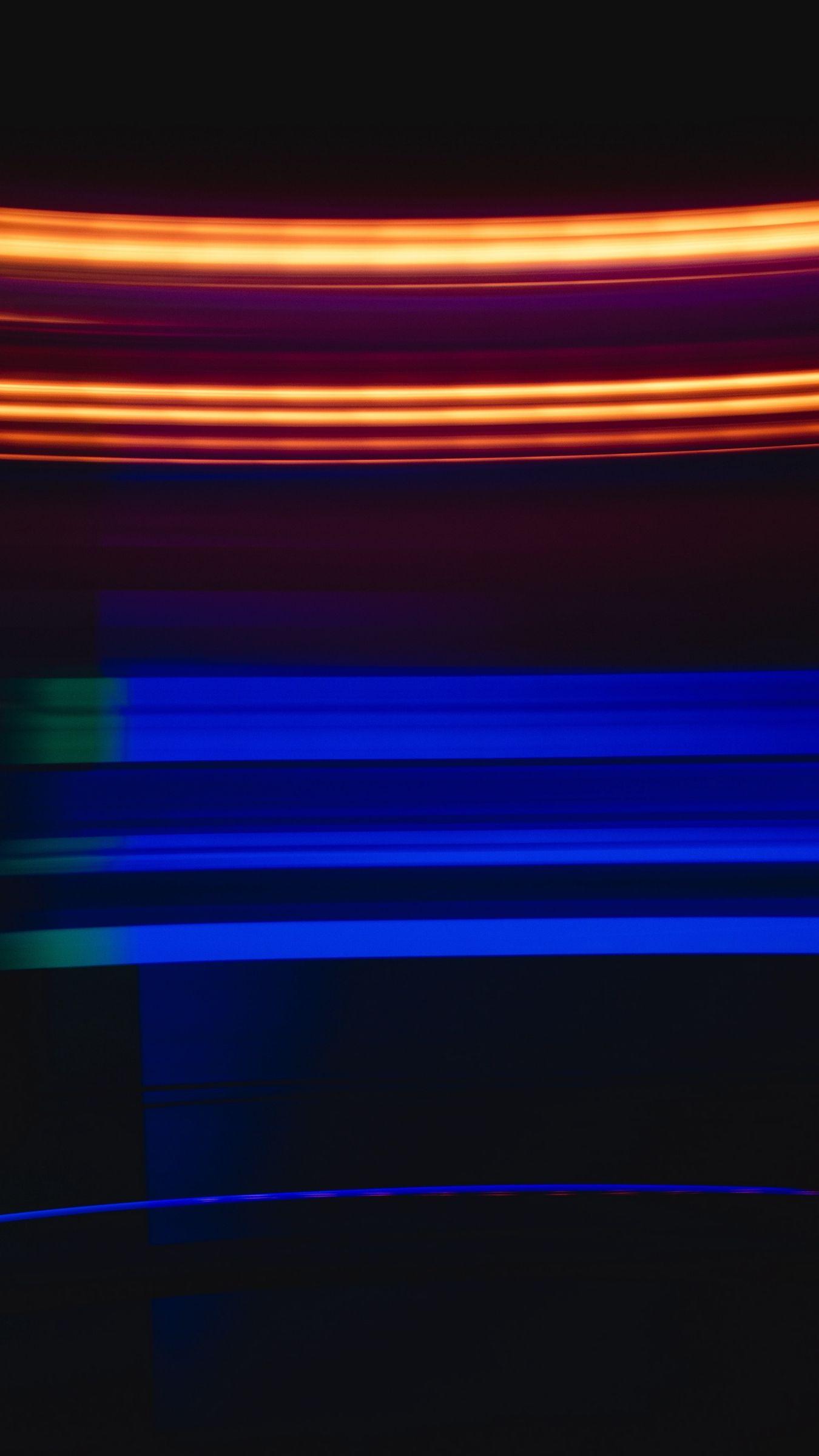 1350x2400 Download wallpaper 1350x2400 lines, glow, stripes, dark, blue