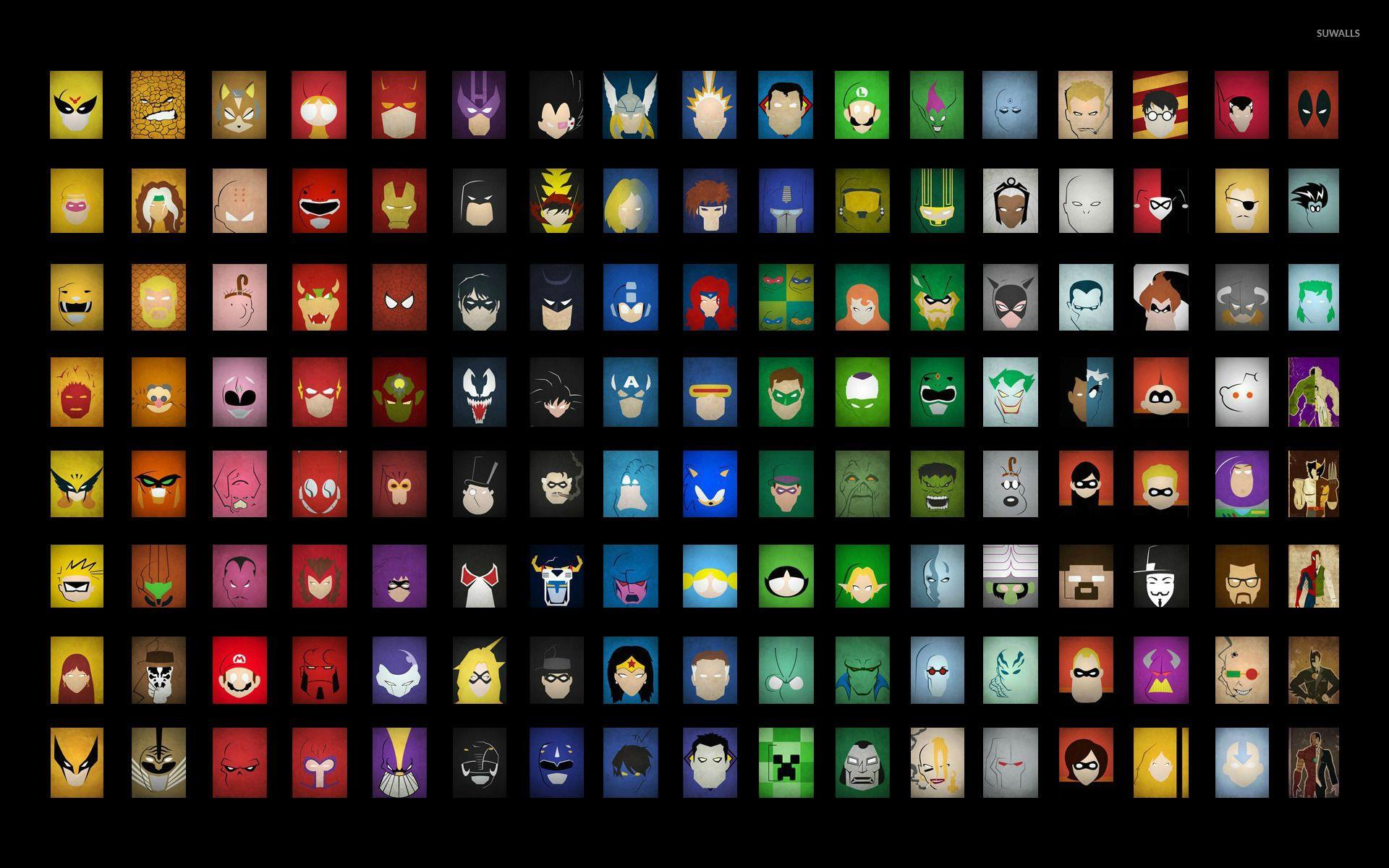 1920x1200 Superheroes Wallpaper Marvel Character Symbols