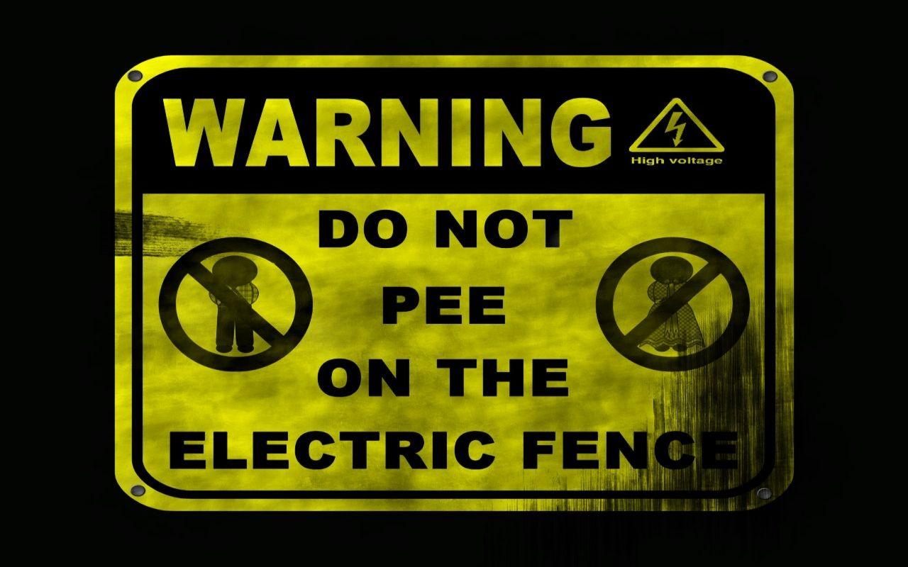 1280x800 Caution Sign Wallpaper