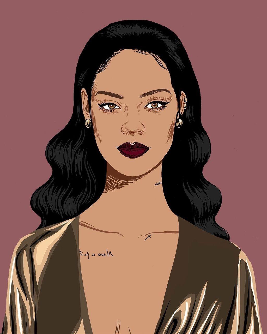 Rihanna Cartoon Wallpapers Top Free Rihanna Cartoon Backgrounds