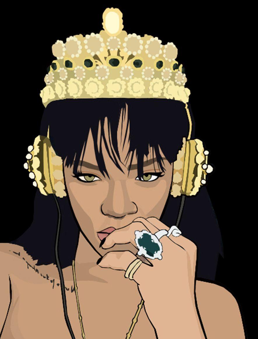 Rihanna Cartoon Wallpapers - Top Free Rihanna Cartoon Backgrounds -  WallpaperAccess