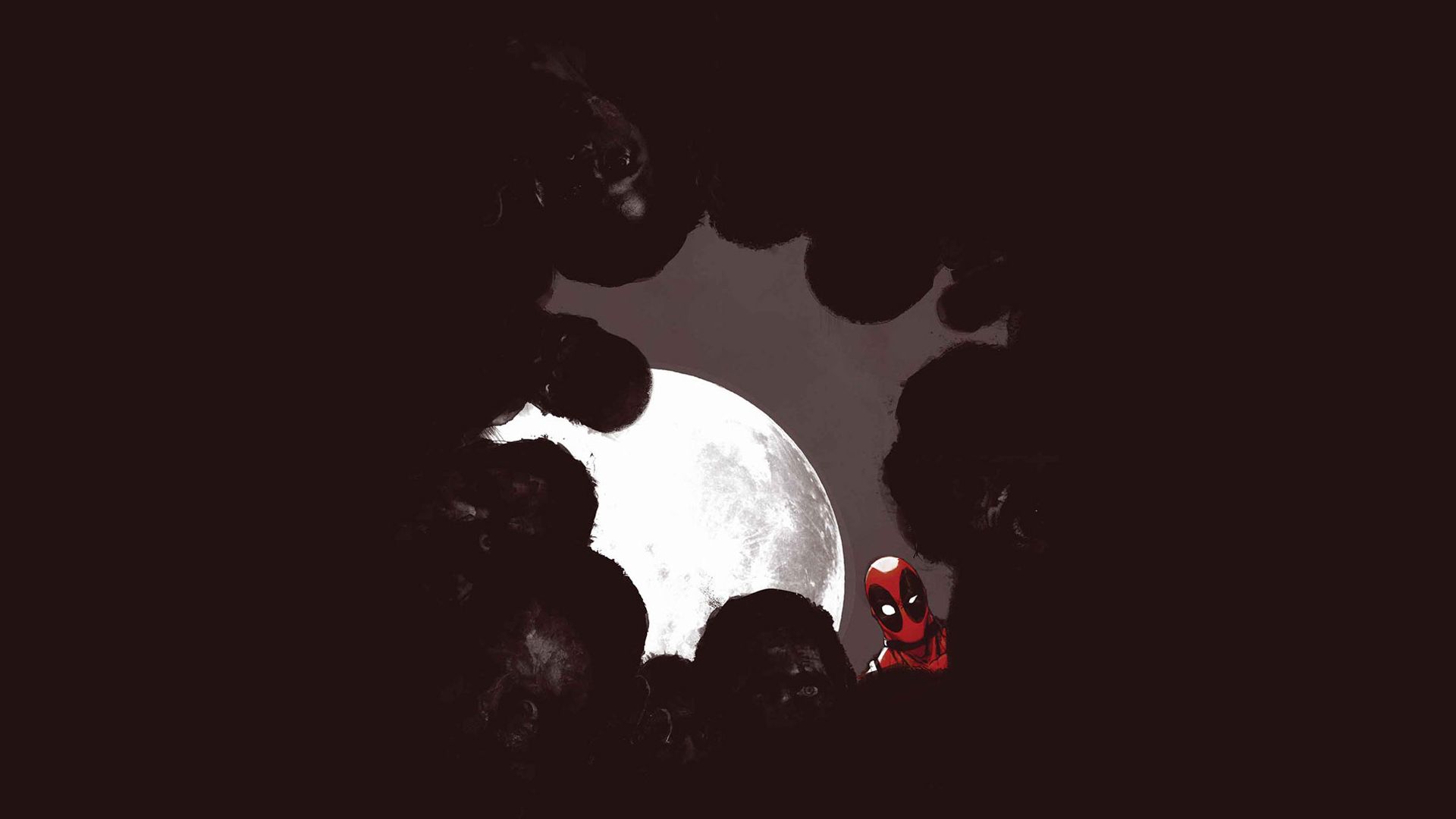1920x1080 deadpool, Marvel, Moon, Night, Zombie, Superhero Wallpaper HD