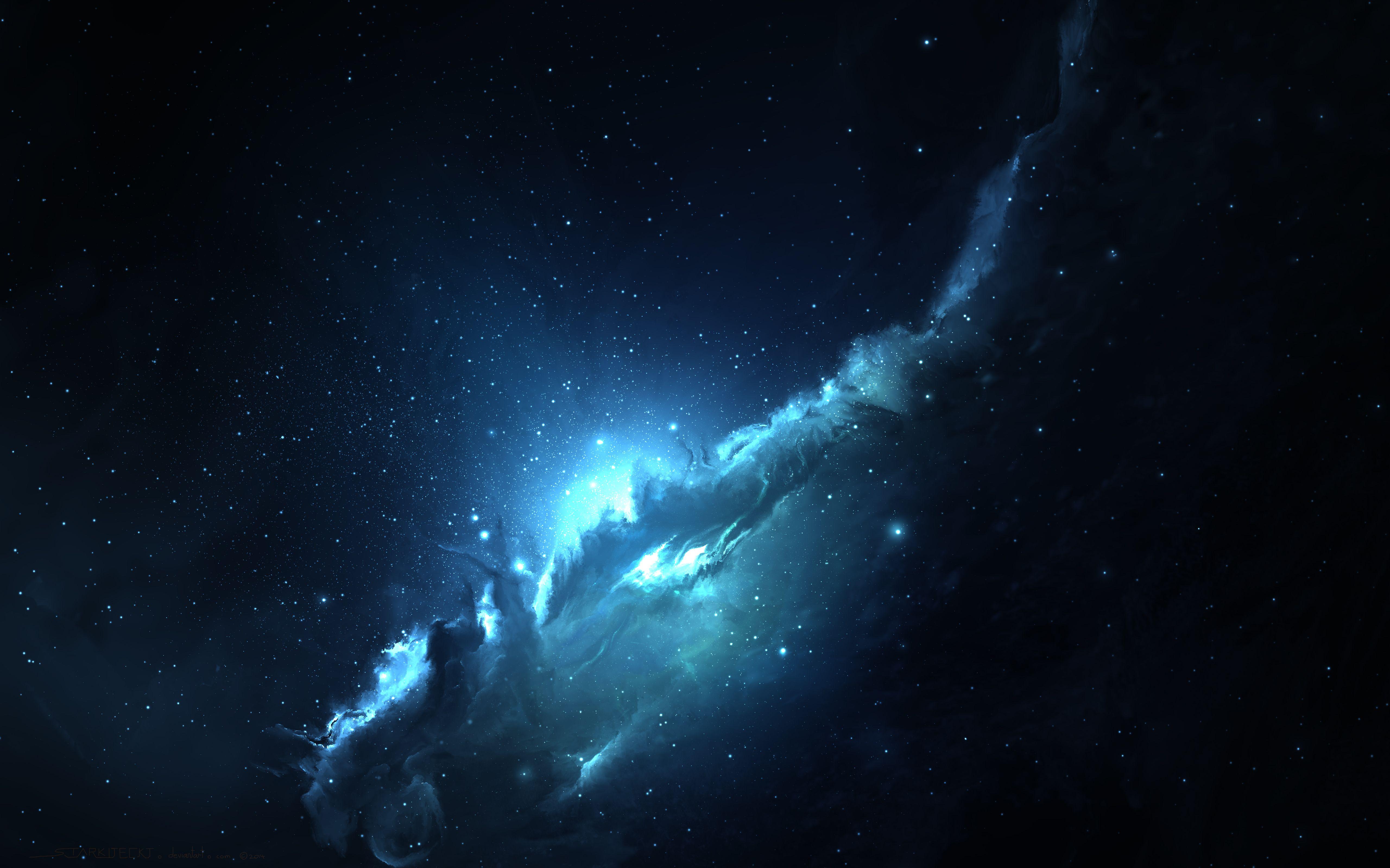 4K Blue Nebula - Moving Background #AAVFX Live Wallpaper 