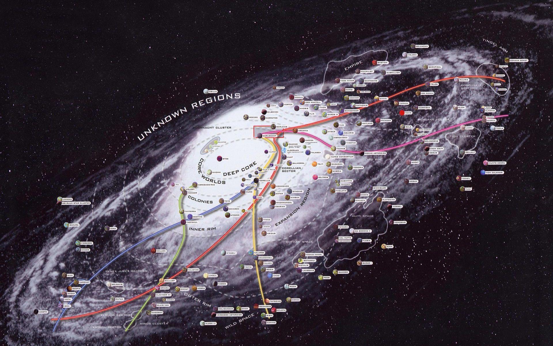 1920x1200 Star Wars Galaxy Map Wallpaperx1200