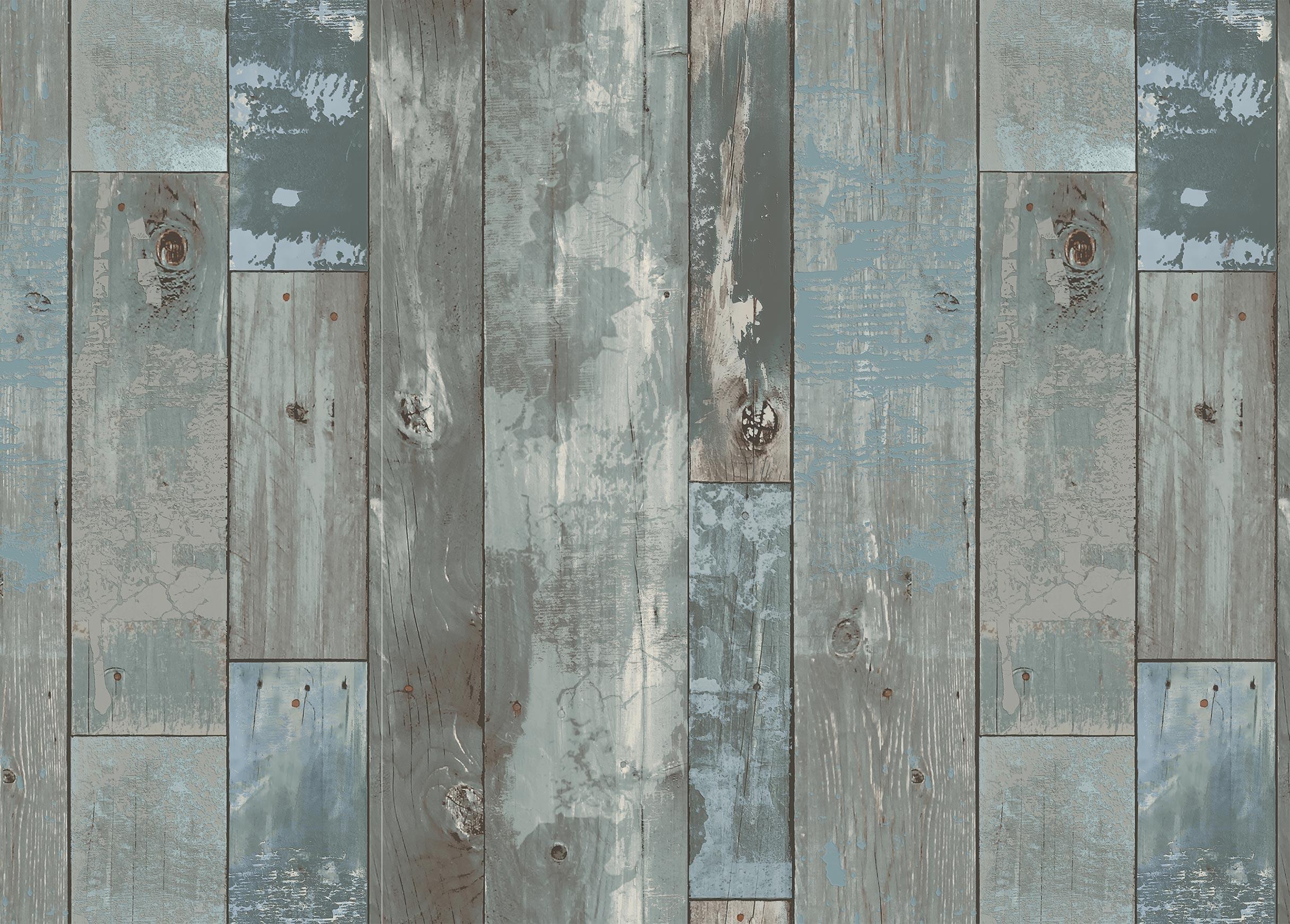 2430x1740 Deena Distressed Rustic Wood Plank Wallpaper