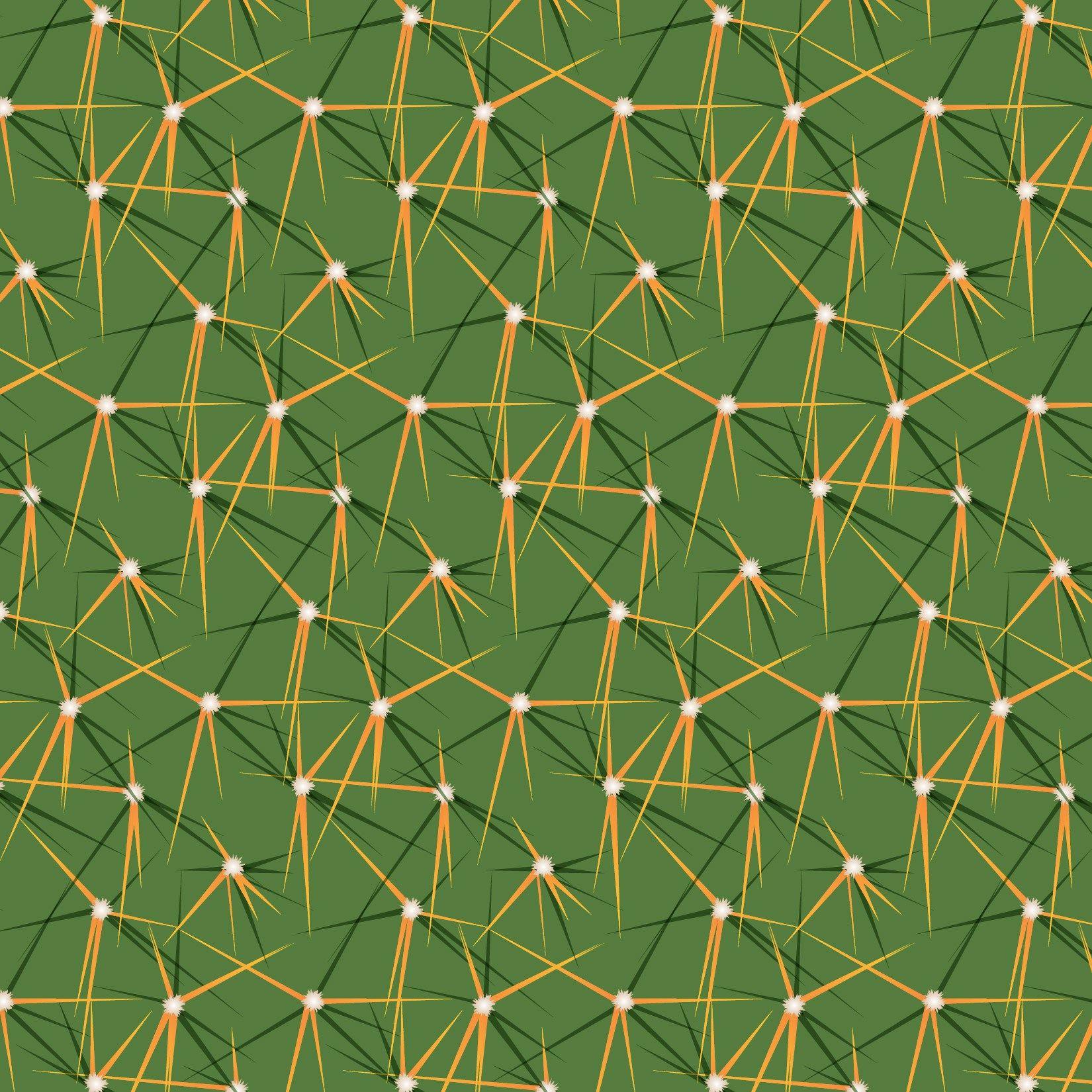 1650x1650 Cactus spine and rib repeating patterns