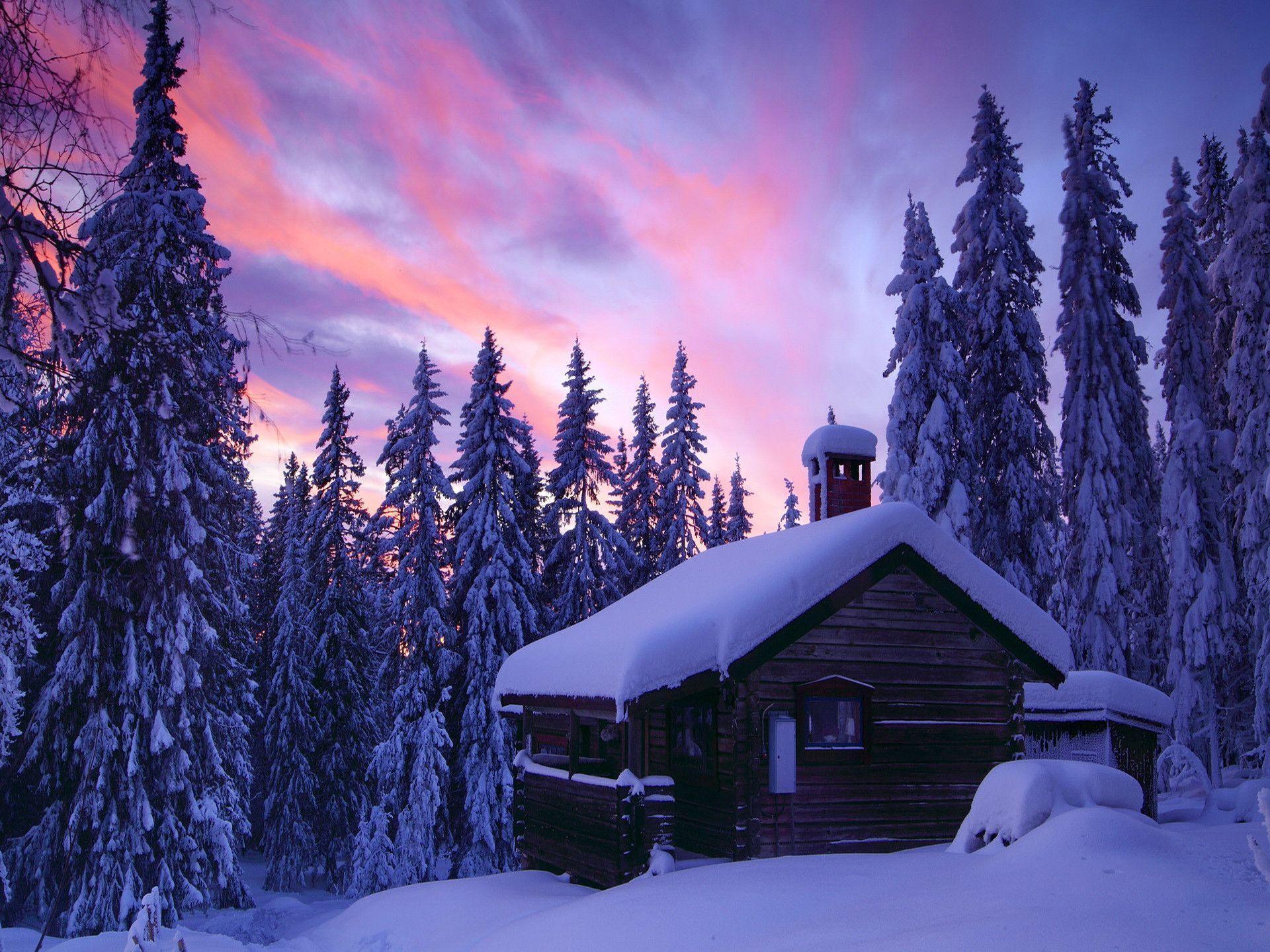 Winter Cabin Wallpapers  Top Free Winter Cabin Backgrounds   WallpaperAccess