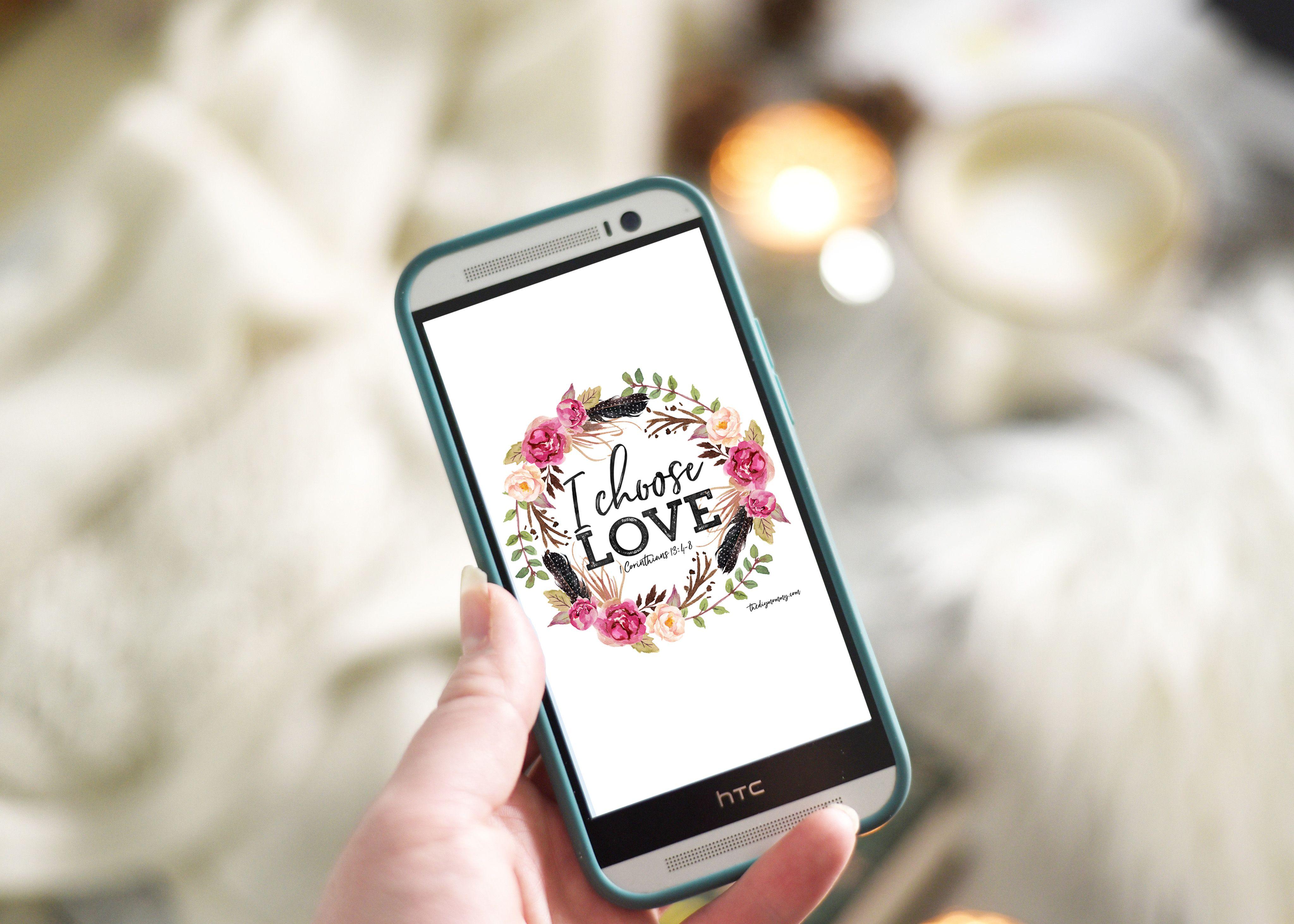 4095x2925 I Choose Love Free Valentine Printable Artwork, Desktop Wallpaper