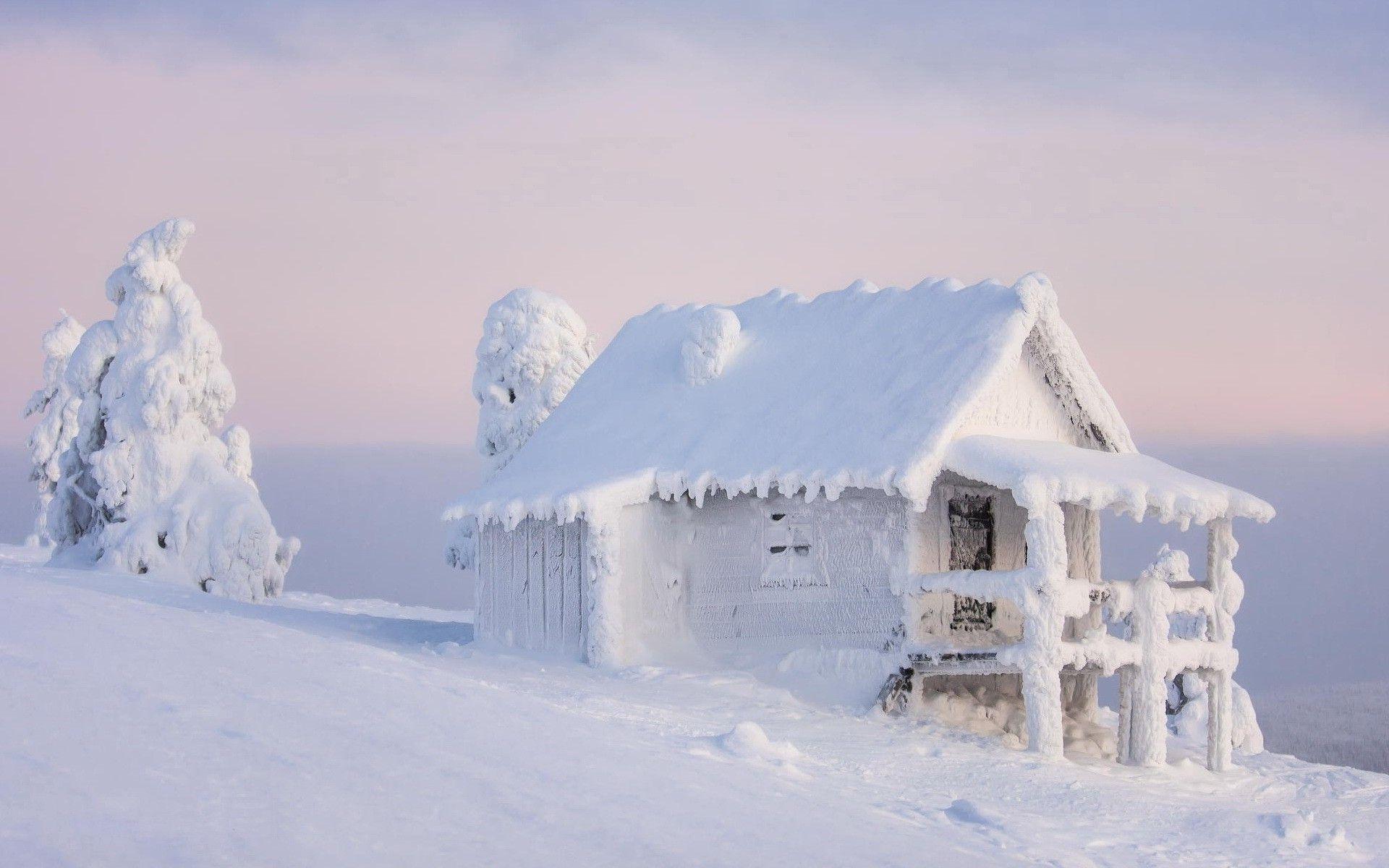 1920x1200 winter, Snow, Cabin Wallpaper HD / Desktop and Mobile Background