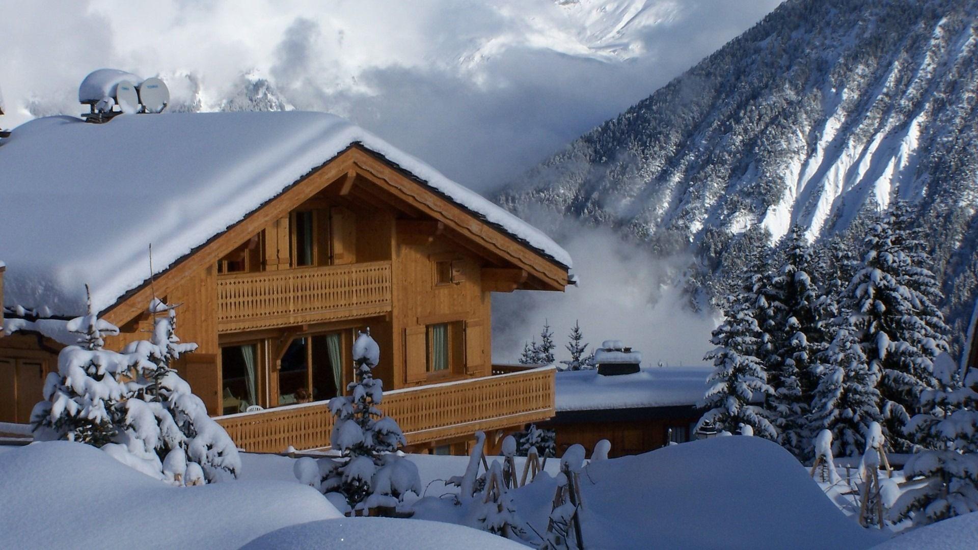 1920x1080 Log Cabin Background HD