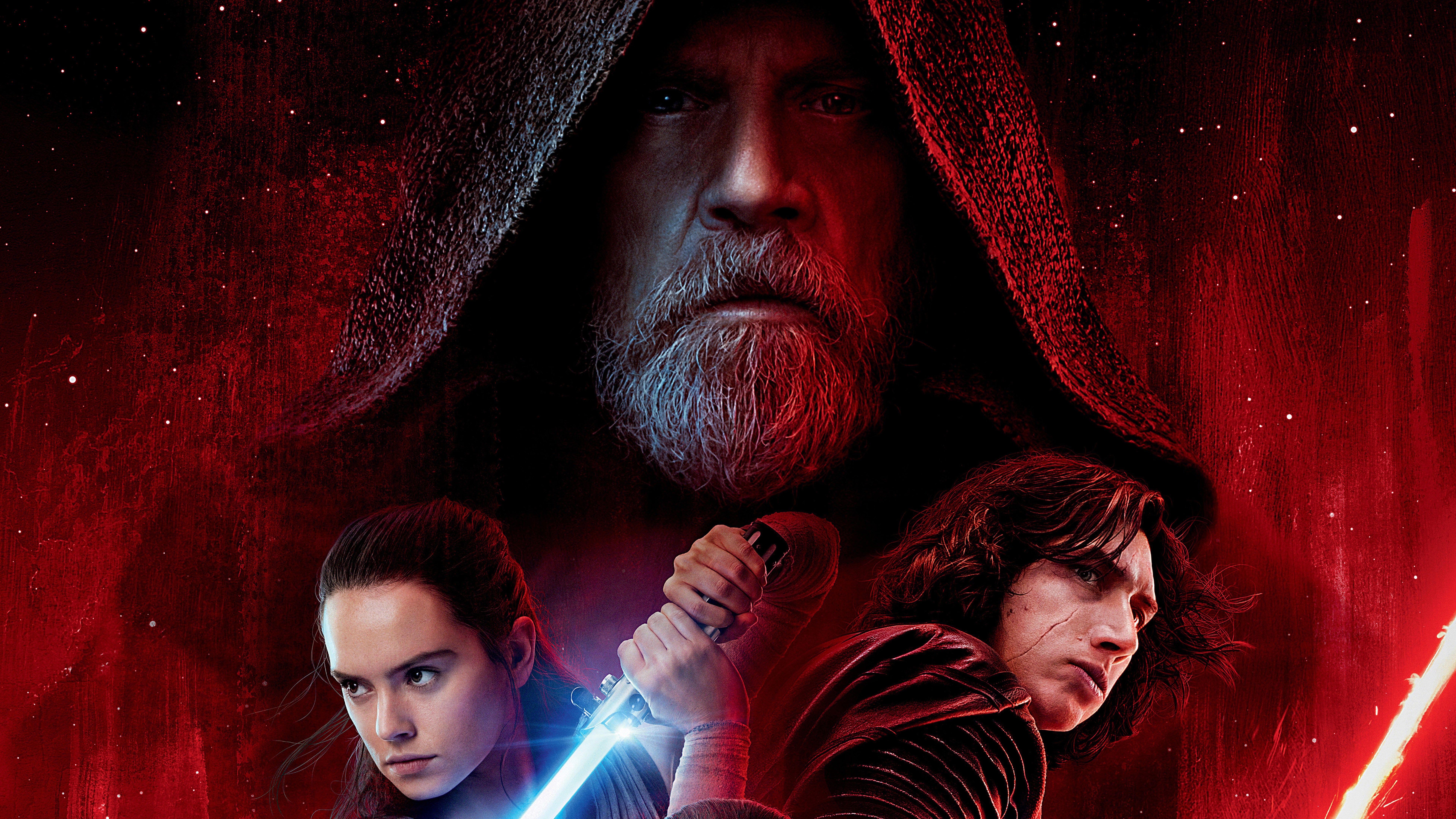 7680x4320 Luke Skywalker, Rey and Kylo Ren 8k Ultra HD Wallpaper