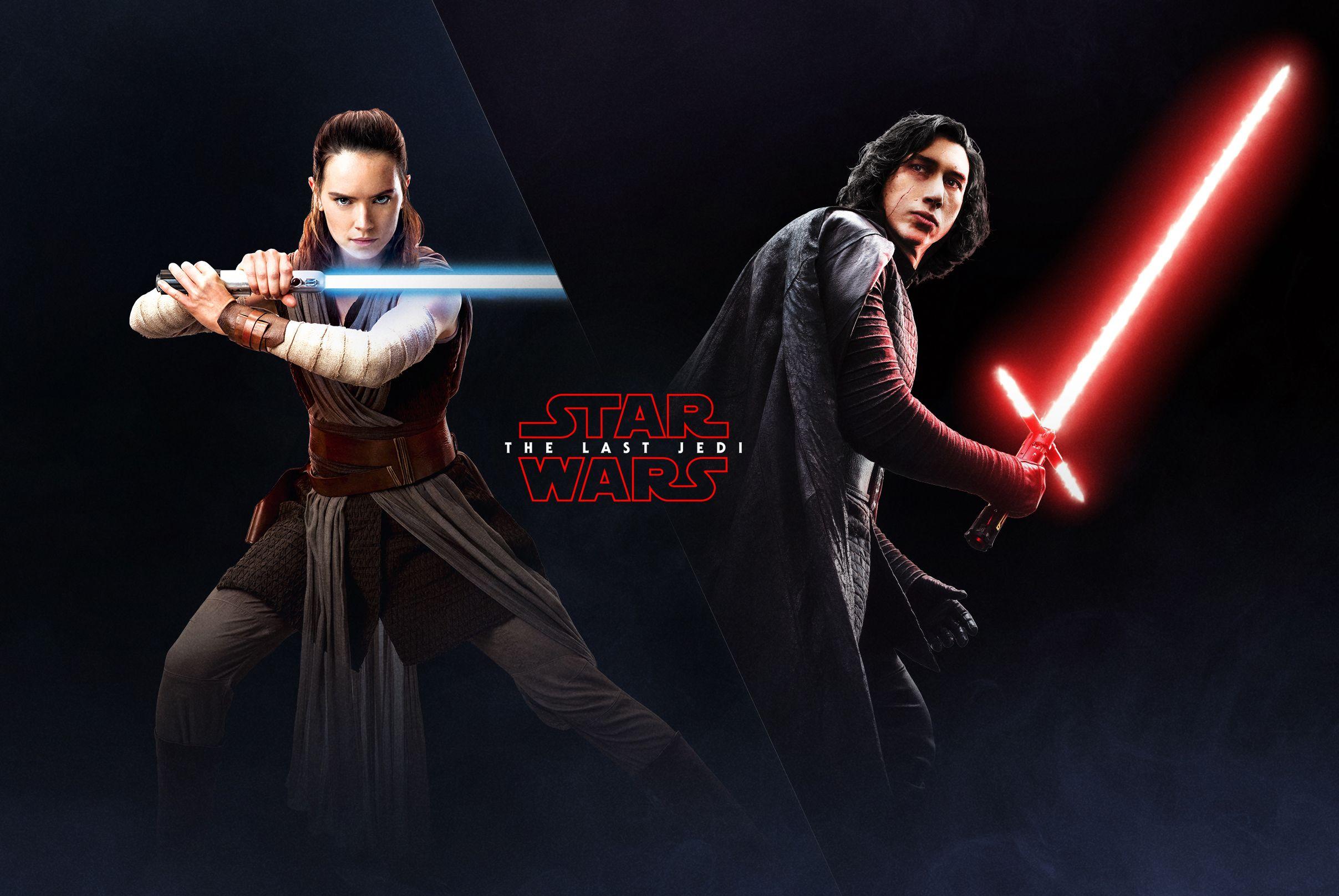 2415x1617 The Last Jedi Wallpaper Rey And Kylo Ren Ea Battlefront