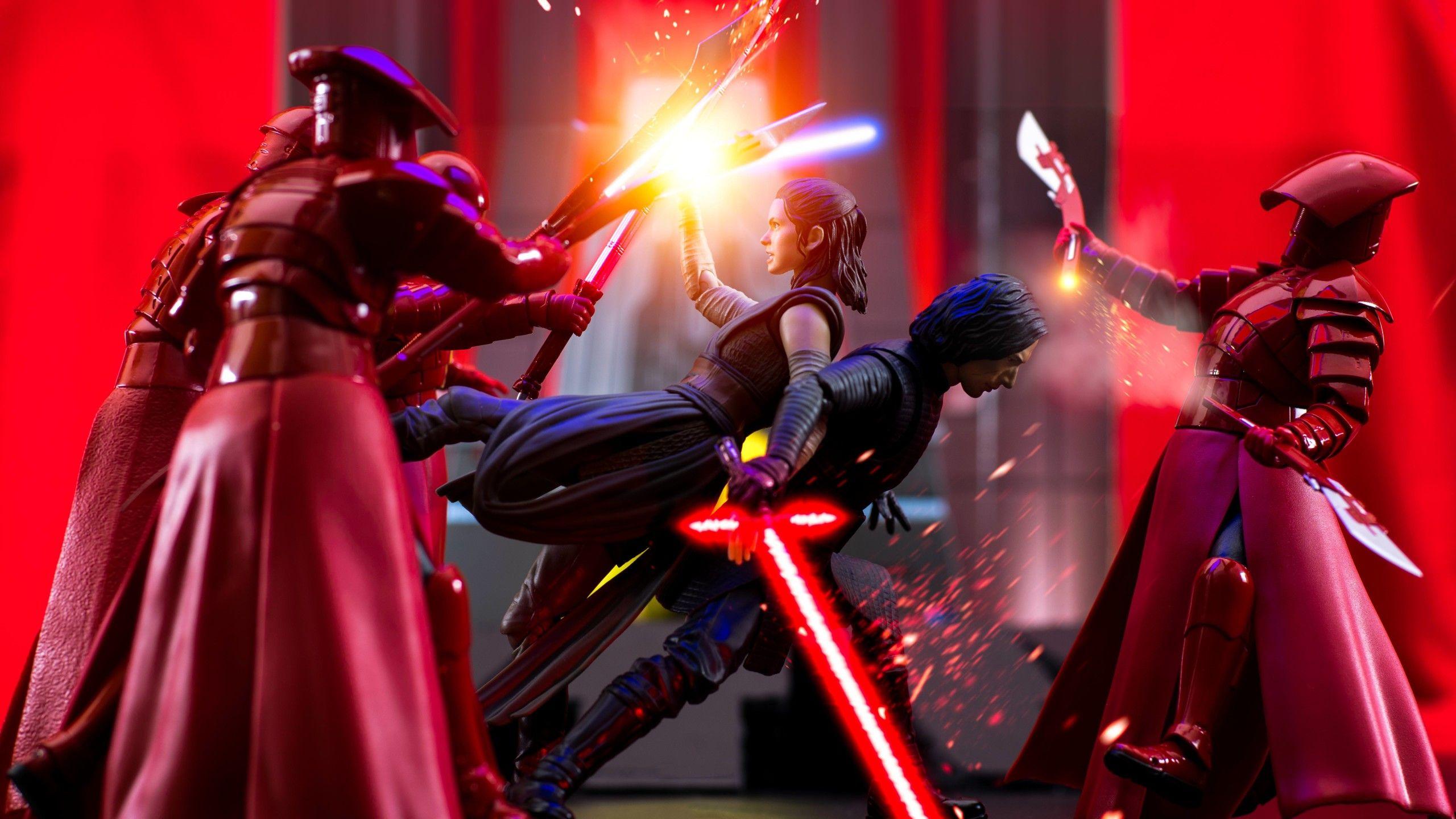 2560x1440 Rey Kylo Ren In Star Wars The Last Jedi 1440P Resolution