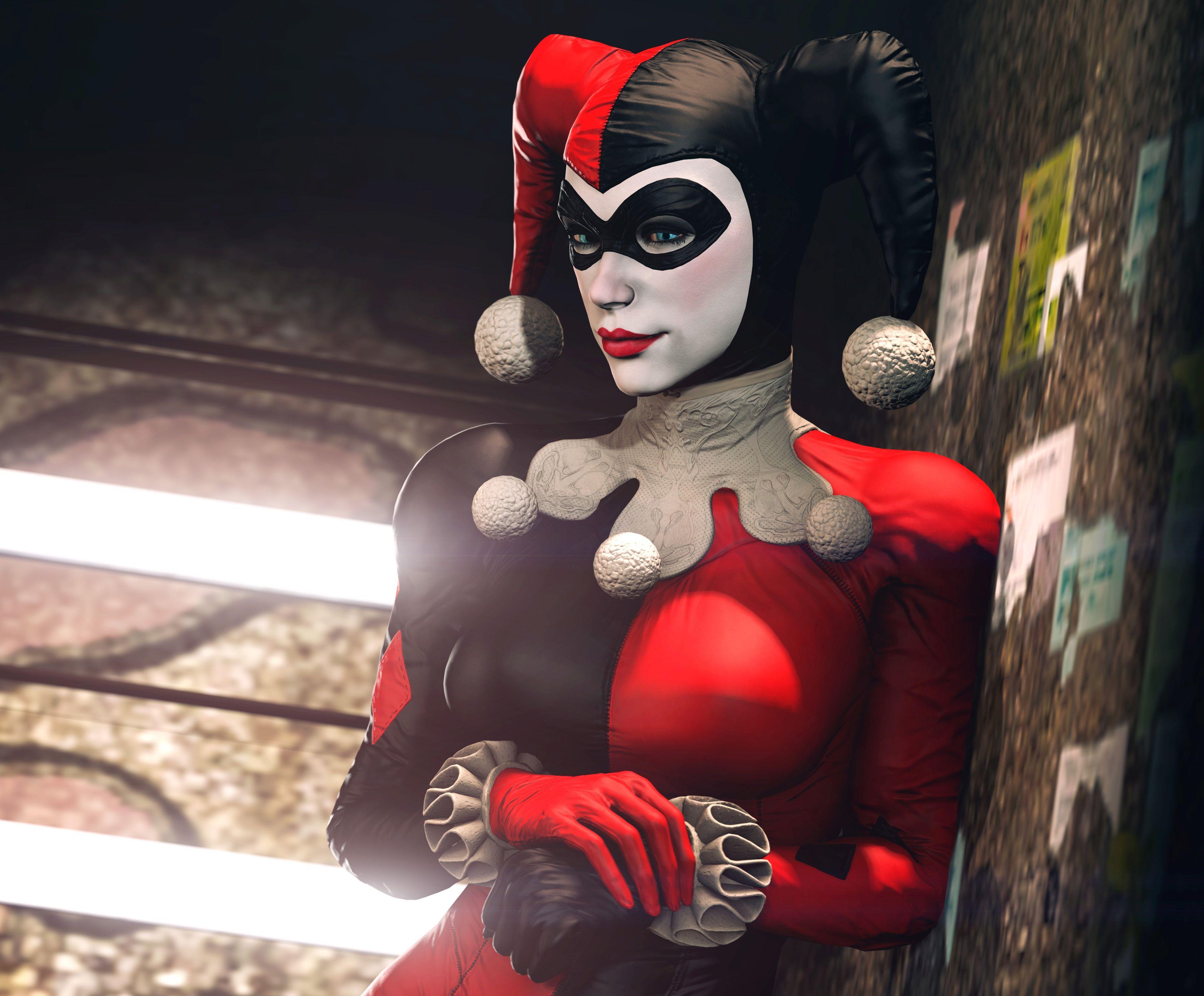 3527x2916 Harley Quinn Batman Arkham Night Wallpaper, HD Games 4K Wallpaper